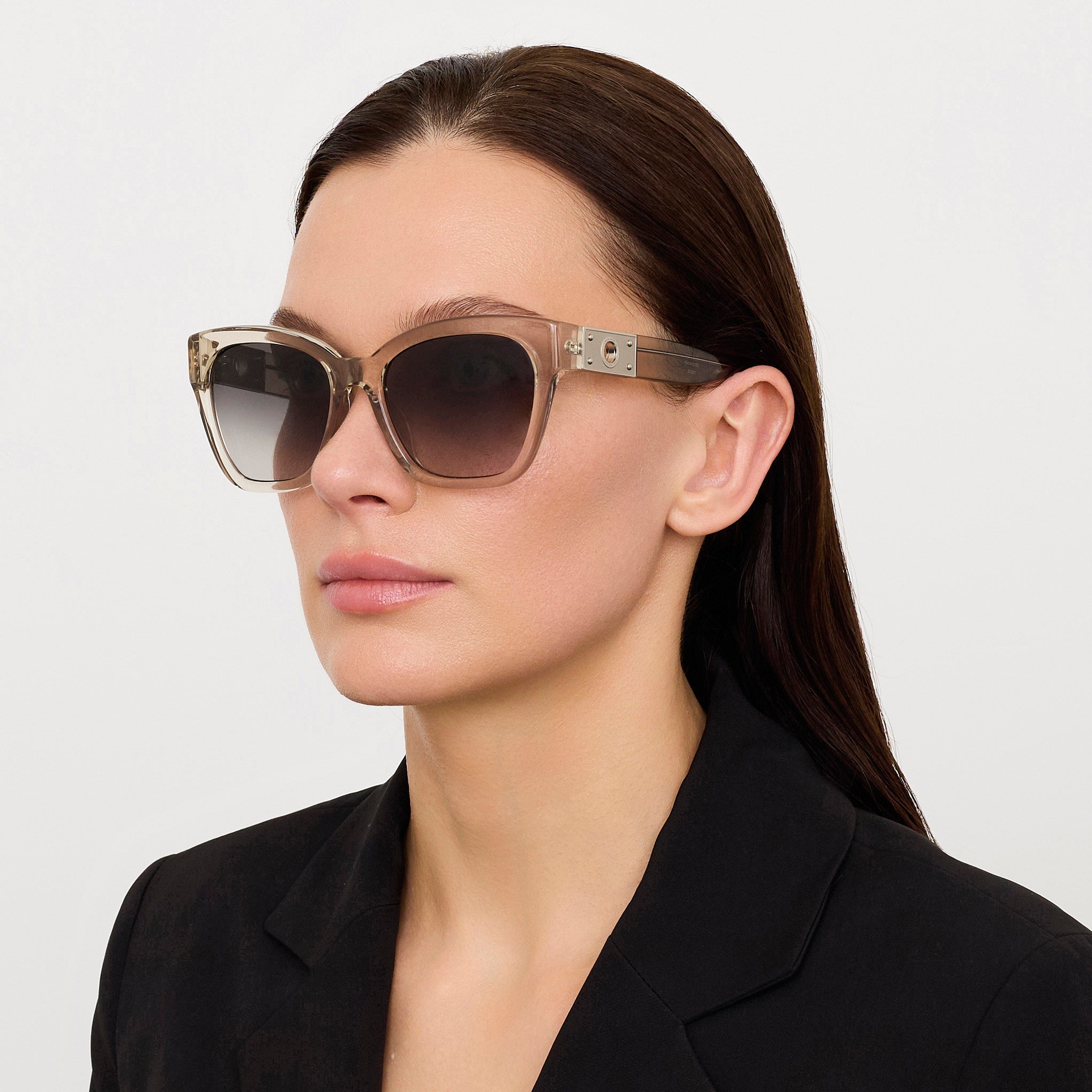 Tamara Sunglasses in Truffle - LINDA FARROW - Sunglasses -
