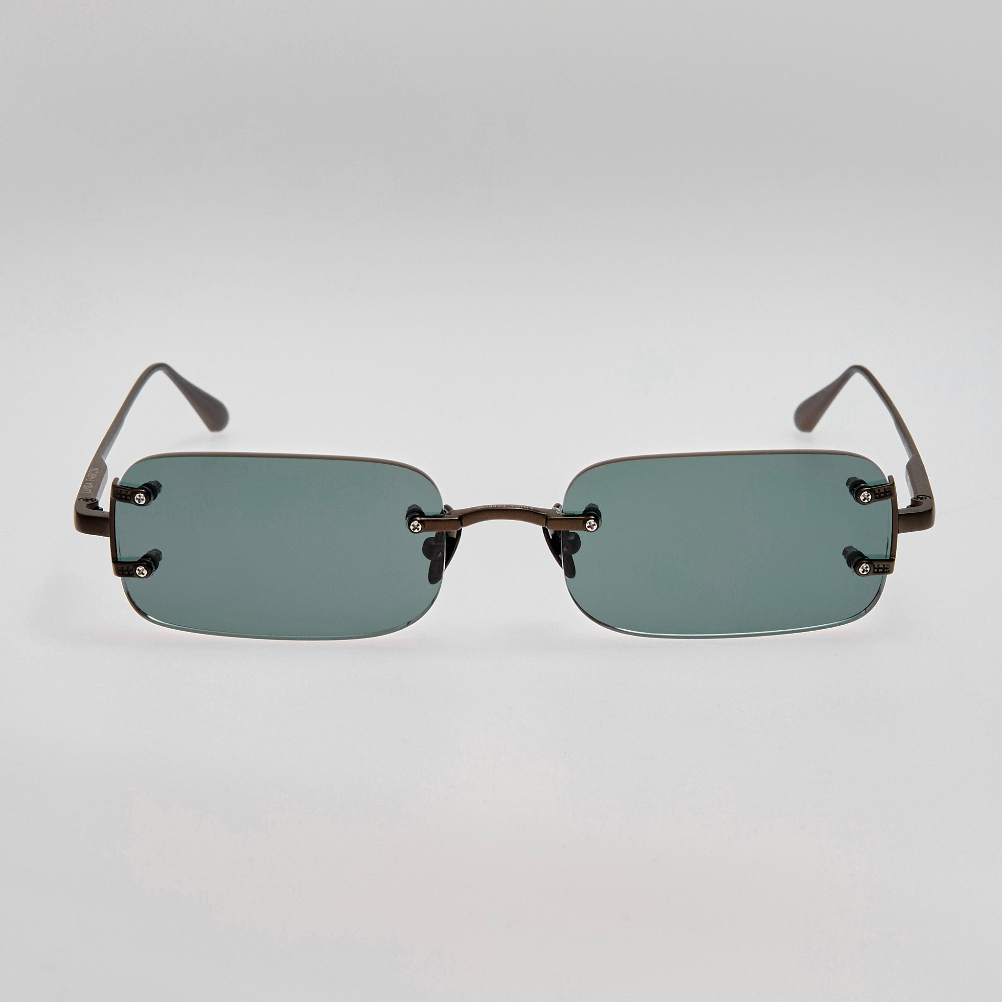 Taylor Sunglasses in Matt Black Nickel - LINDA FARROW - Sunglasses -