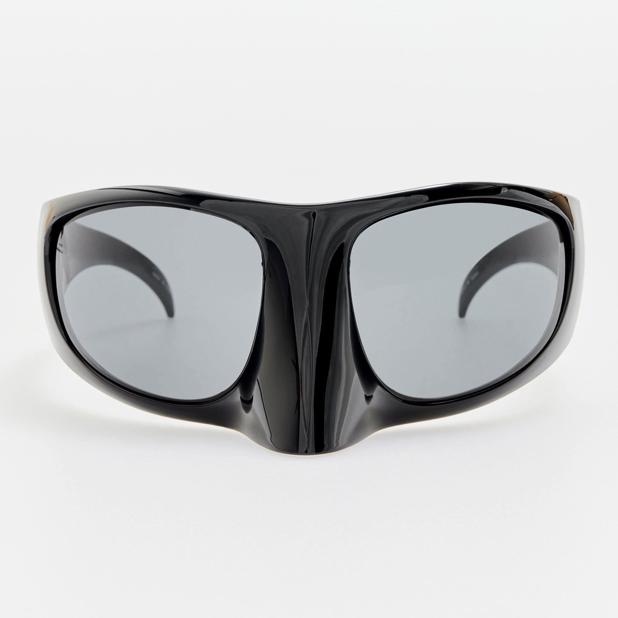 The Mask Sunglasses in Black - LINDA FARROW - Sunglasses -