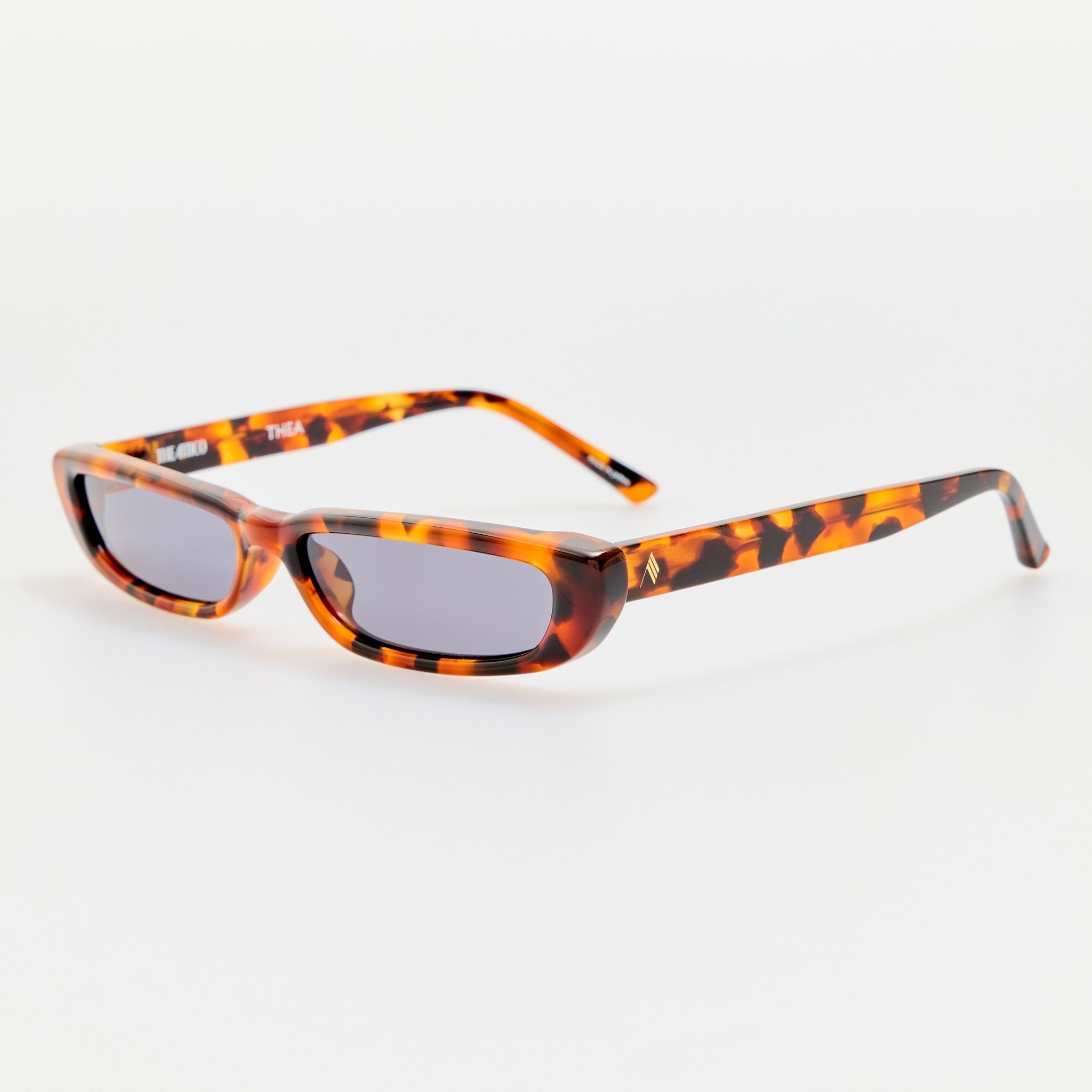 Thea Angular Sunglasses in Tortoiseshell - LINDA FARROW - Sunglasses -
