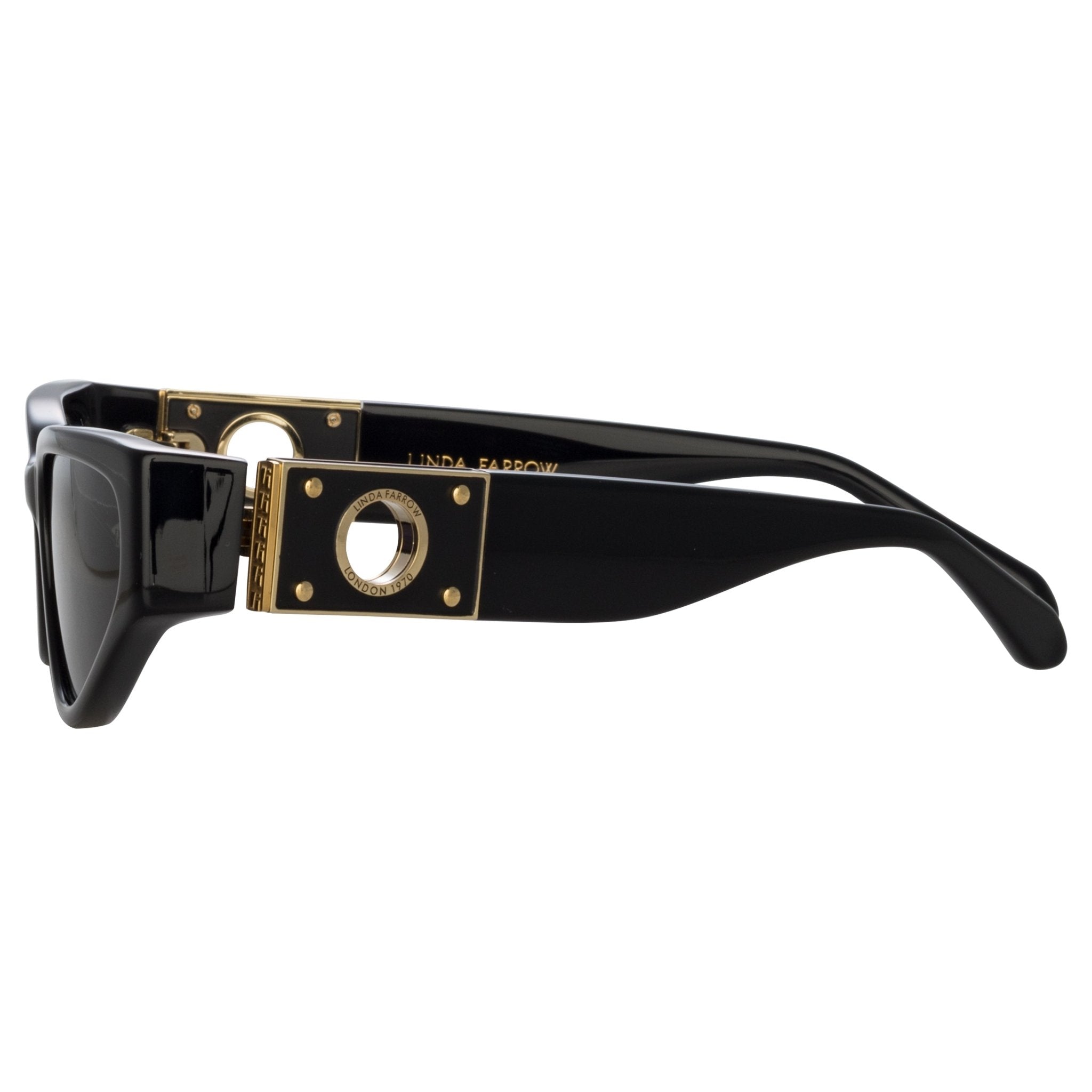 Tomie Sunglasses in Black - LINDA FARROW - Sunglasses -