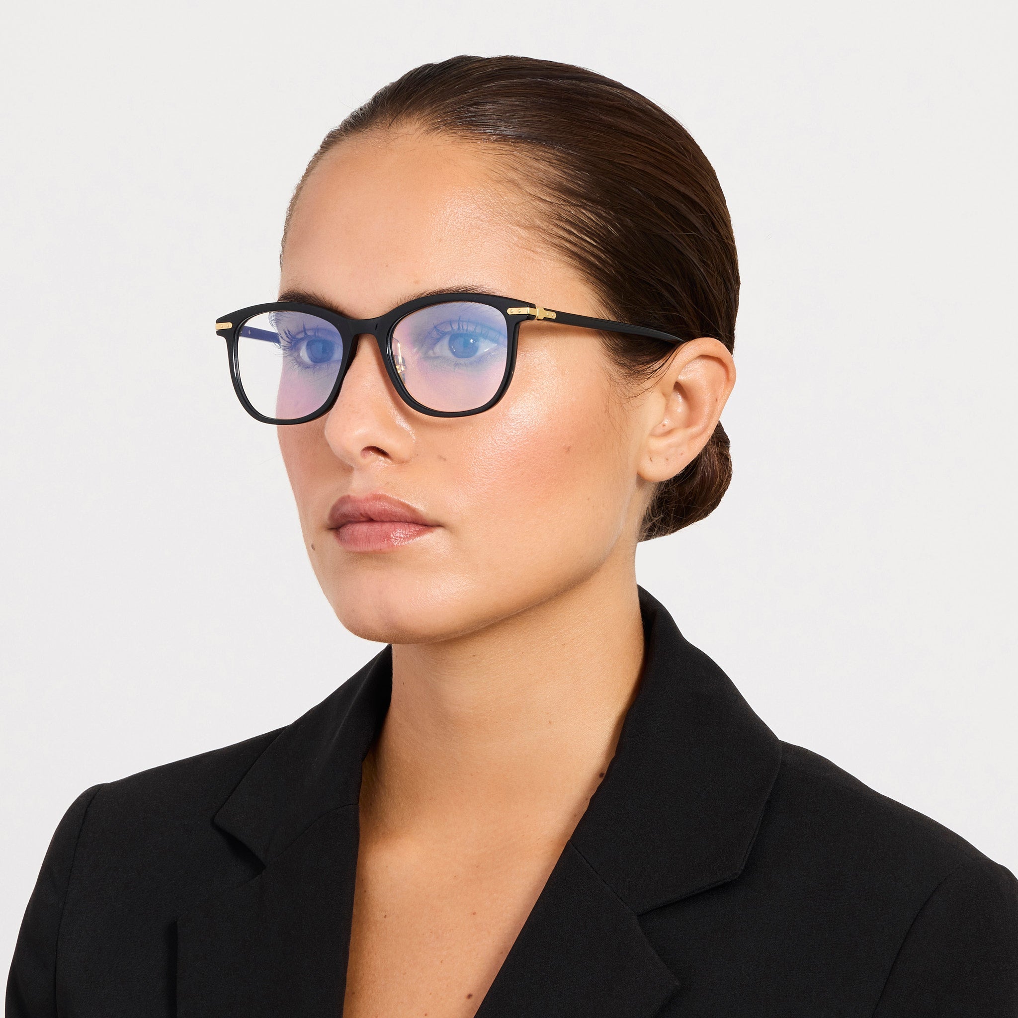 Vanta Optical in Black - LINDA FARROW - Optical Frame -