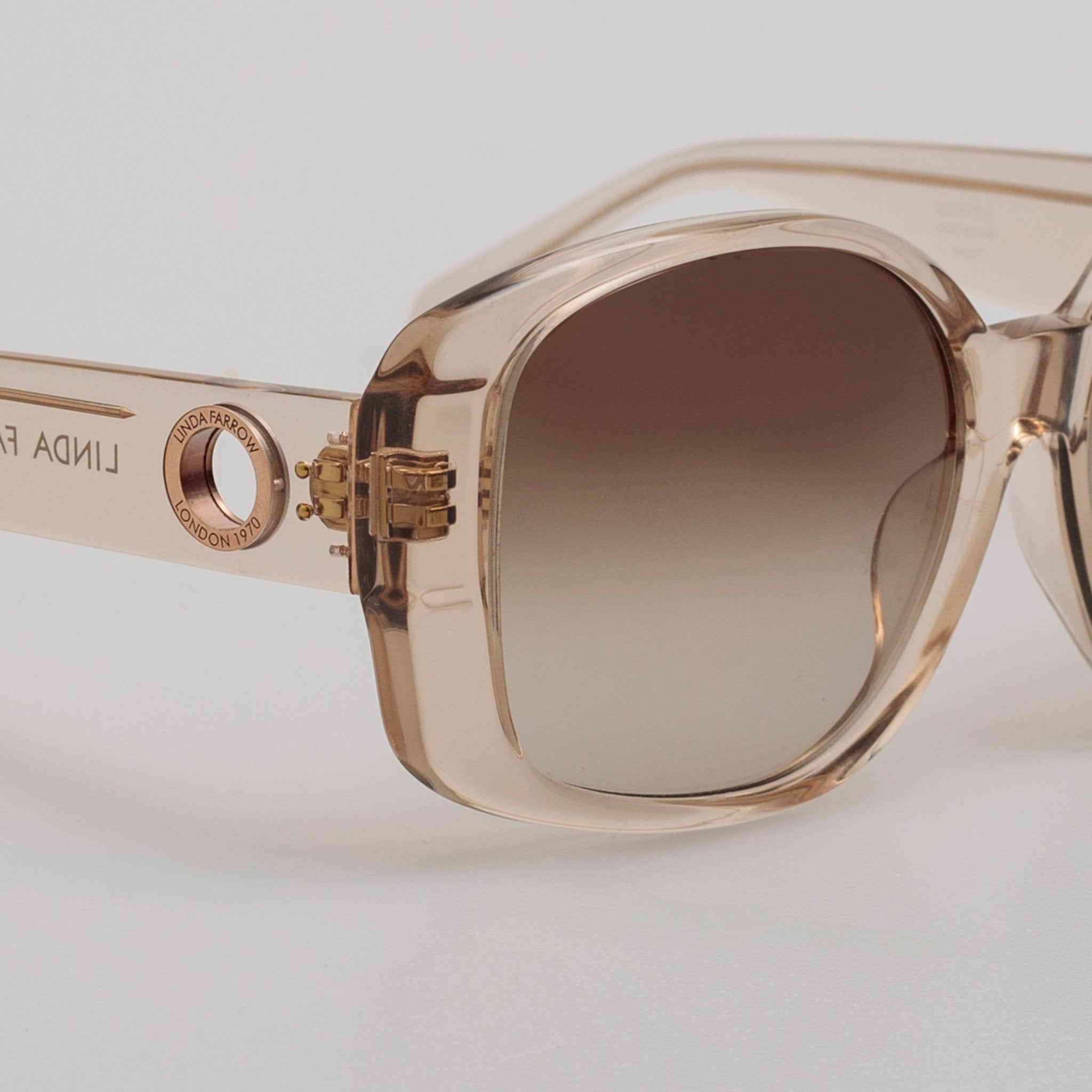 Venus Oversized Sunglasses in Ash - LINDA FARROW - Sunglasses -