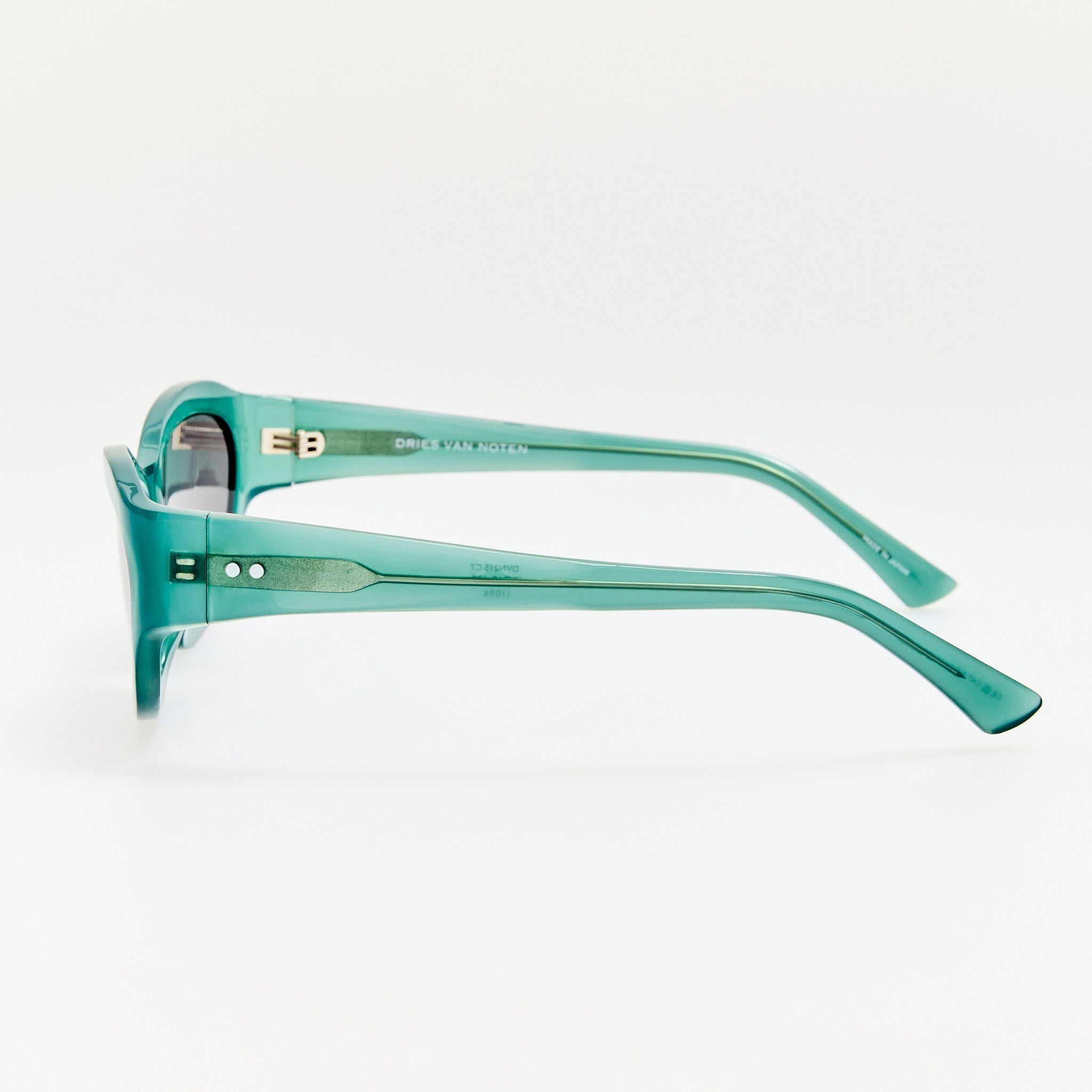 Wrap Sunglasses in Teal - LINDA FARROW - Sunglasses -