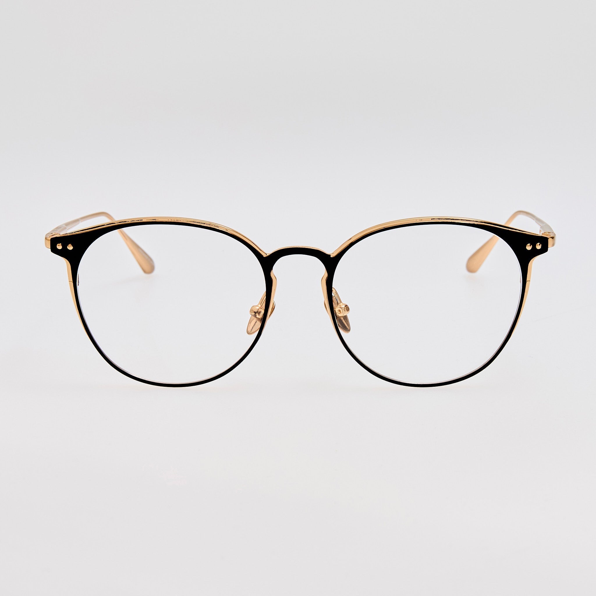 Yves Optical in Matt Champagne - LINDA FARROW - Optical Frame -