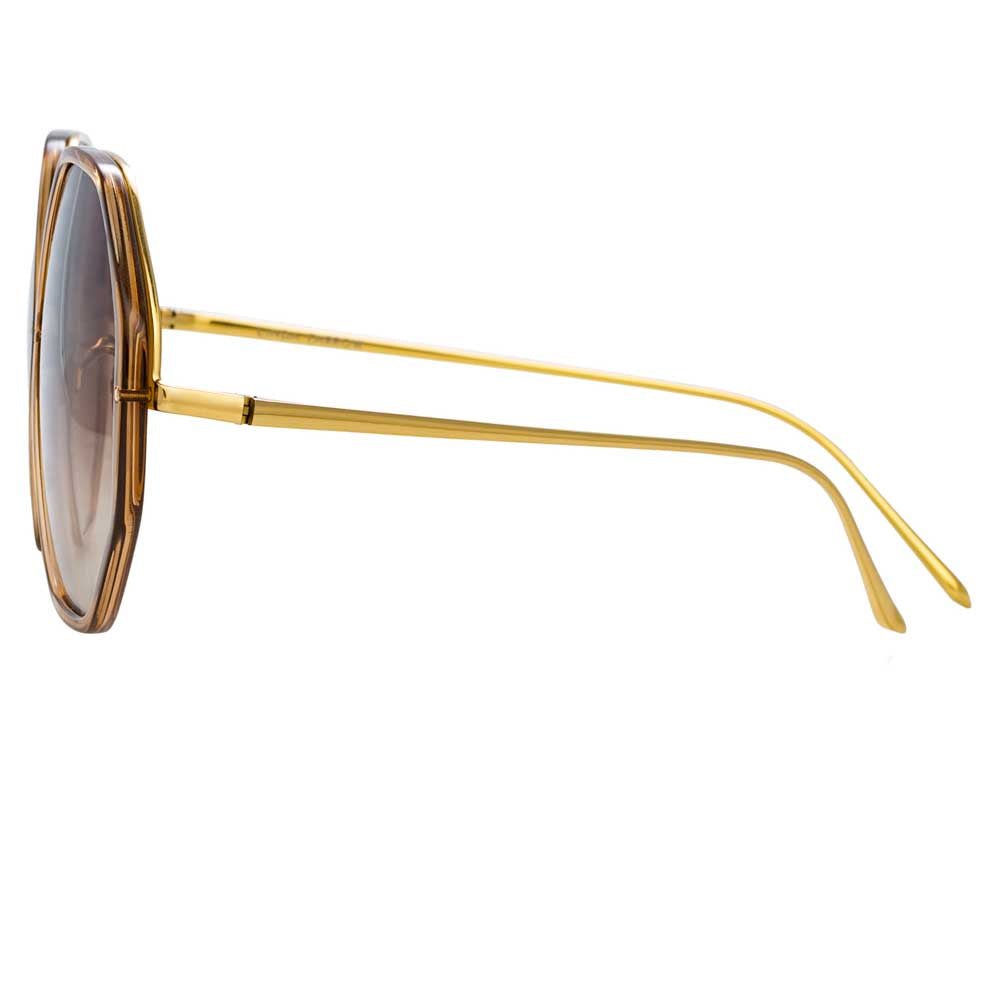 Alona Optical Frame in Brown Frame - LINDA FARROW - Sunglasses -