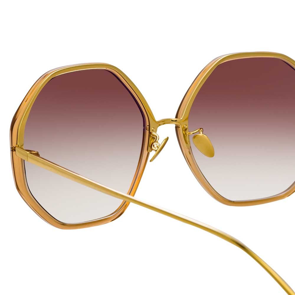 Alona Optical Frame in Brown Frame - LINDA FARROW - Sunglasses -