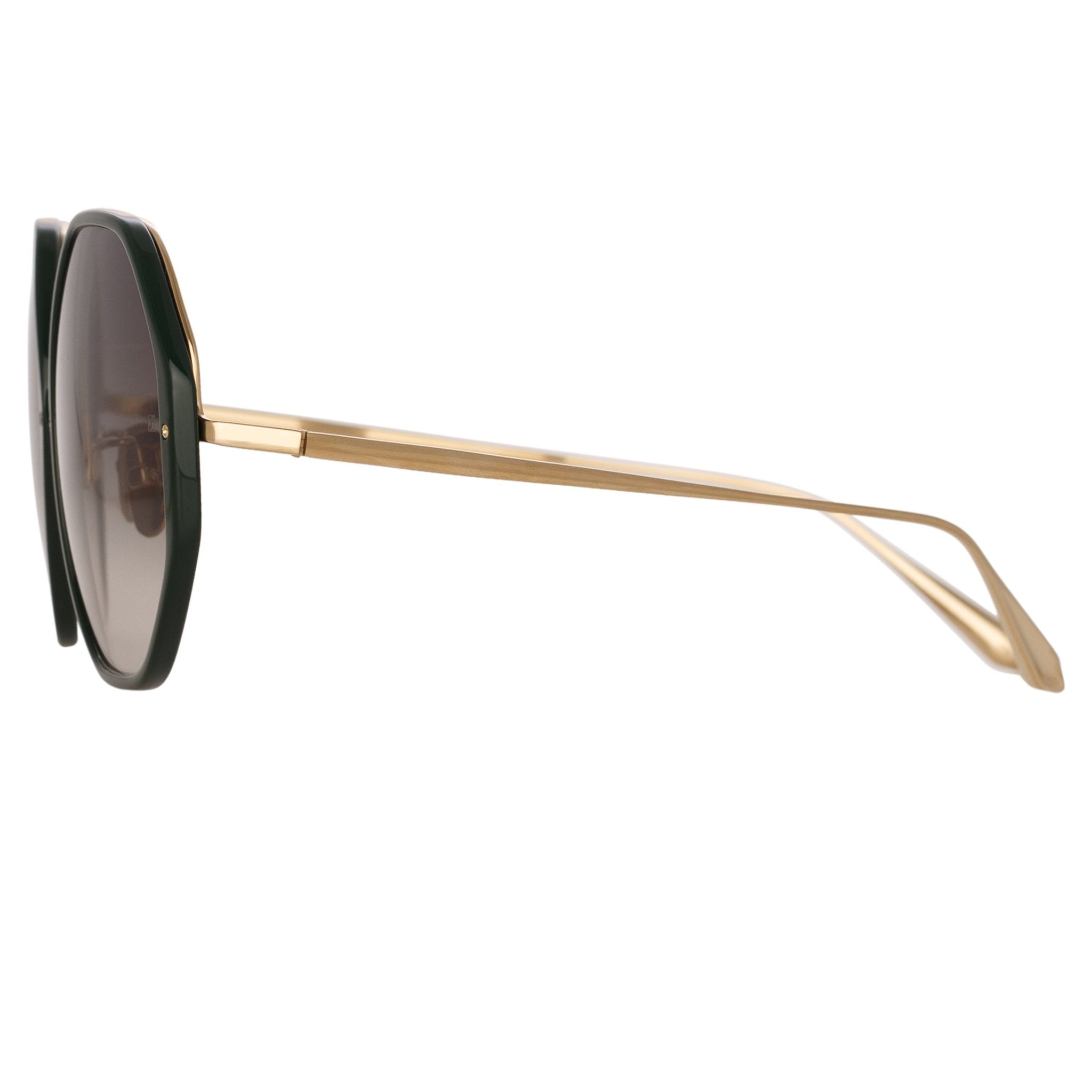 Alona Sunglasses in Green - LINDA FARROW - Sunglasses -
