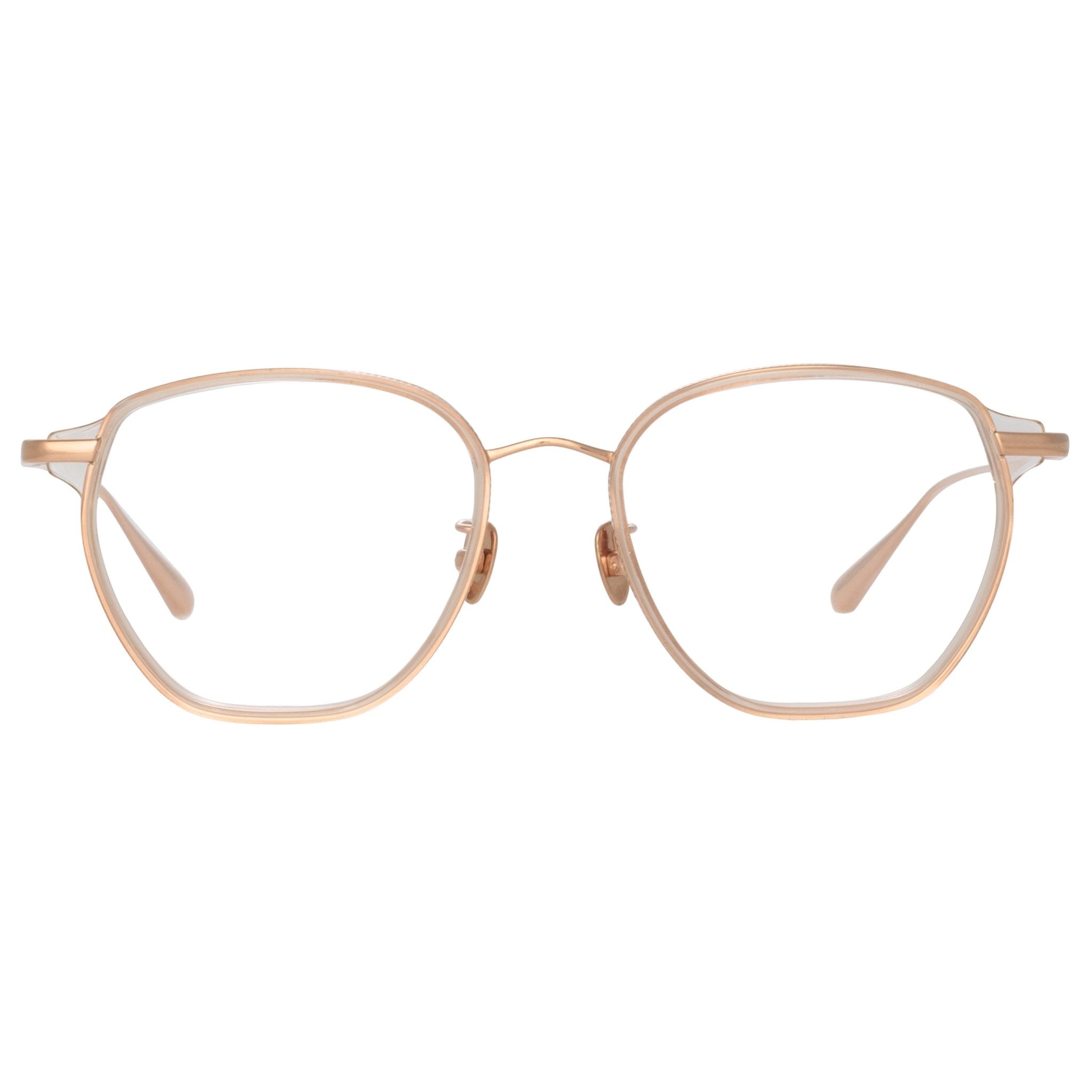 Danilo Optical Frame in 18K Rose Gold - LINDA FARROW - Optical Frame -