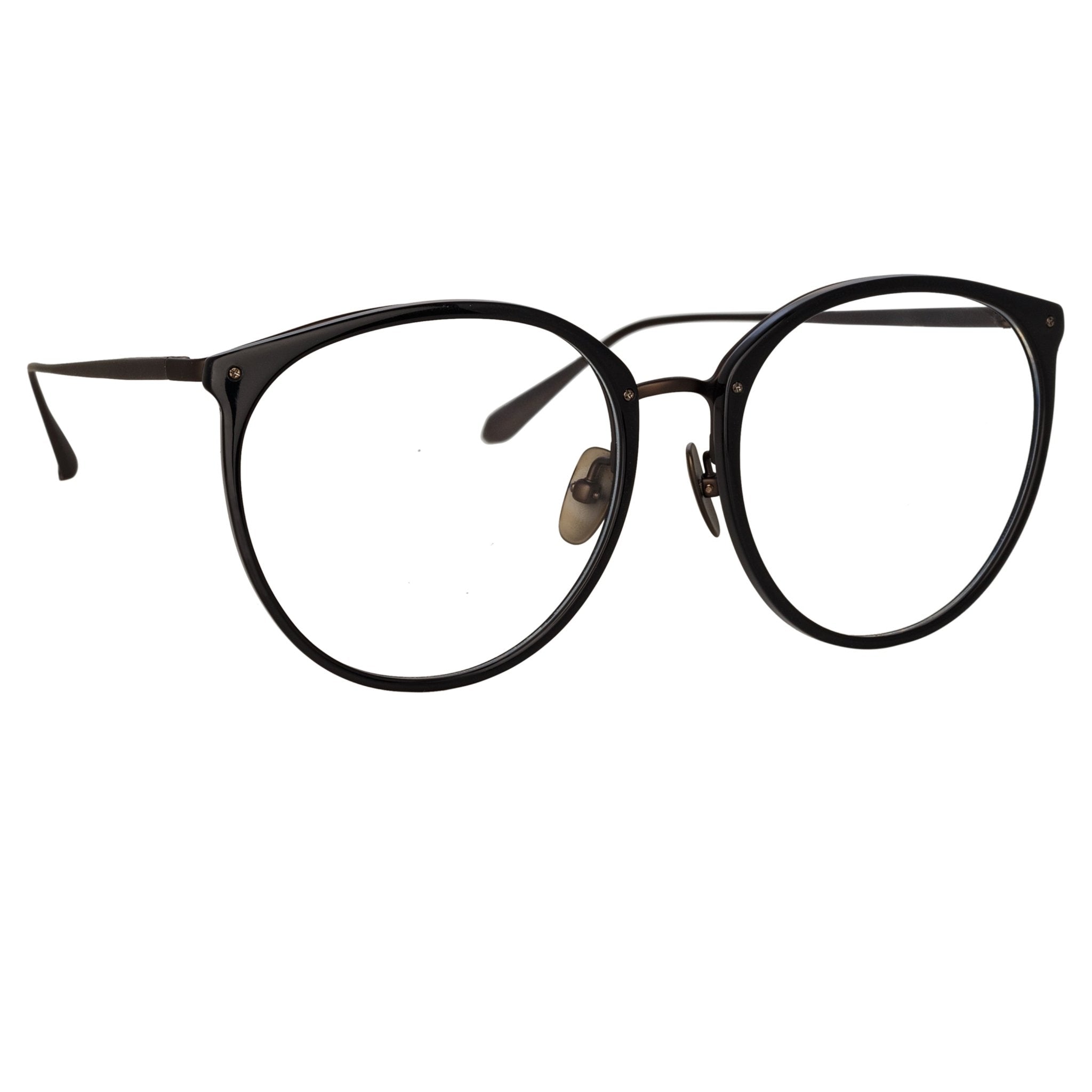 Kings Optical Frame in Matt Black - LINDA FARROW - Optical Frame -