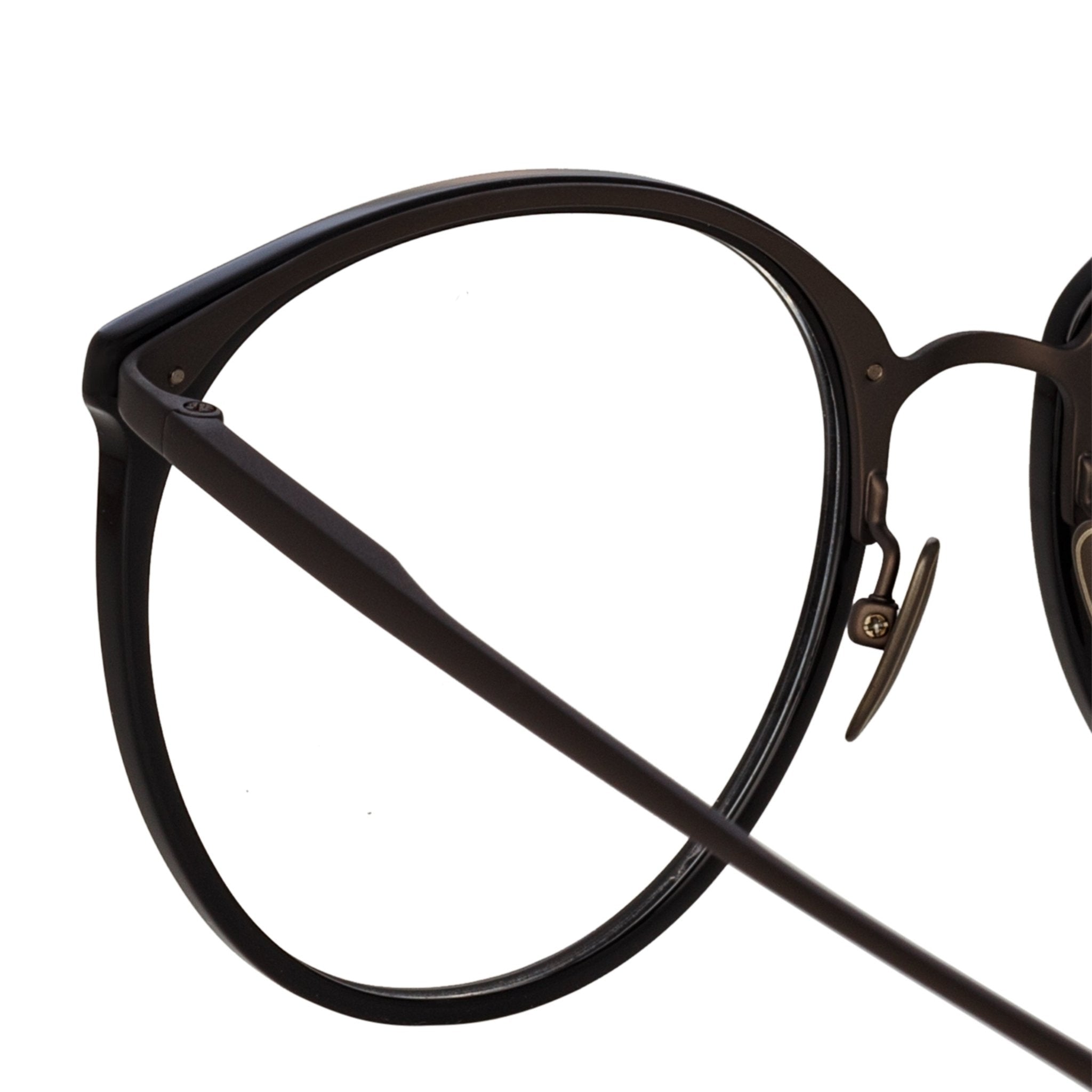 Kings Optical Frame in Matt Black - LINDA FARROW - Optical Frame -