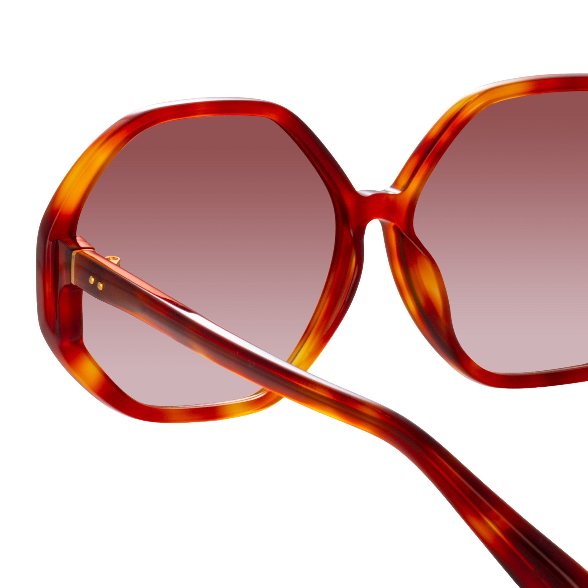 Paloma Sunglasses in Amber - LINDA FARROW - Sunglasses -