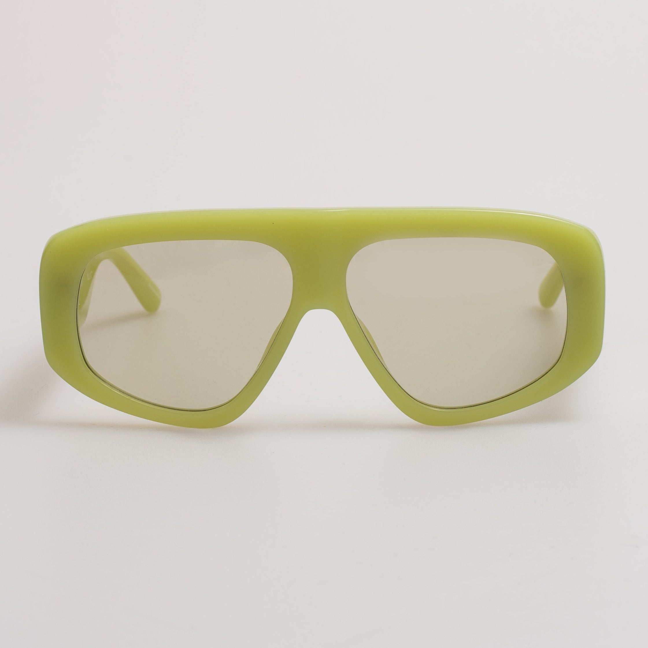 Milano Oversized Sunglasses in Acid Green