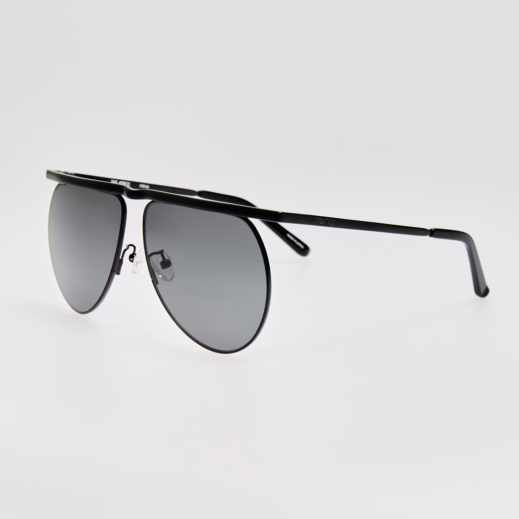 Mina Aviator Sunglasses in Black
