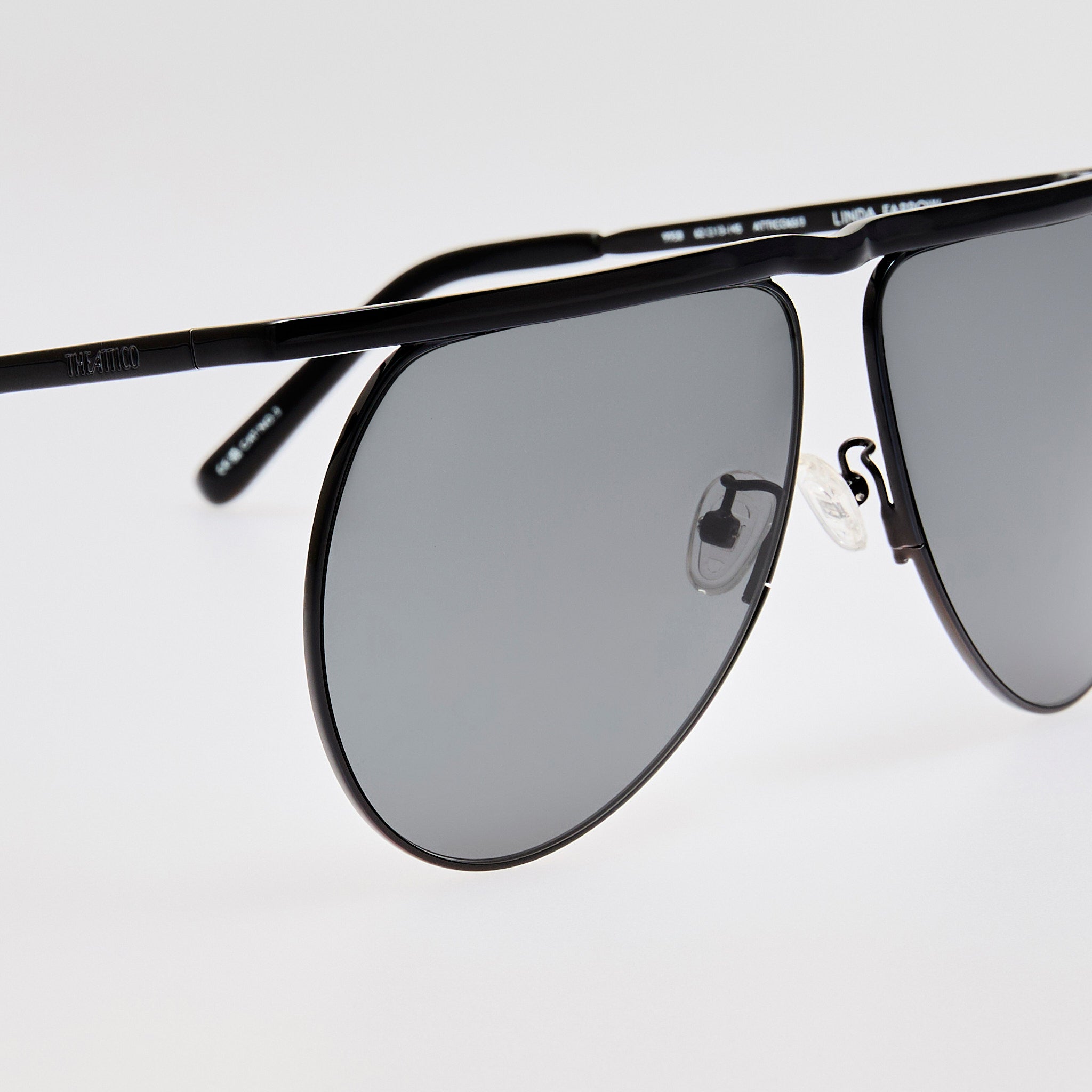 Mina Aviator Sunglasses in Black
