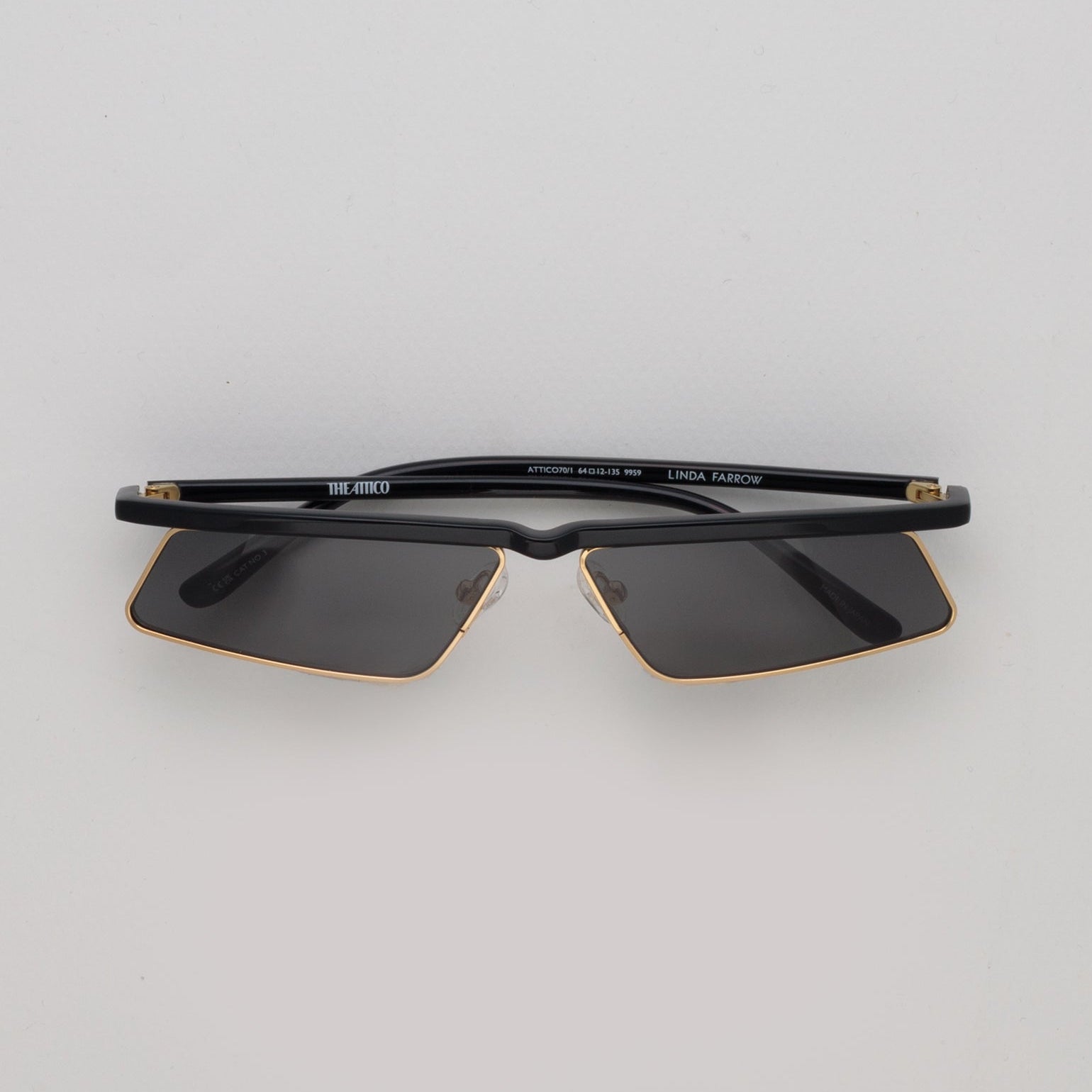 Aria Cat Eye Sunglasses in Yellow Gold