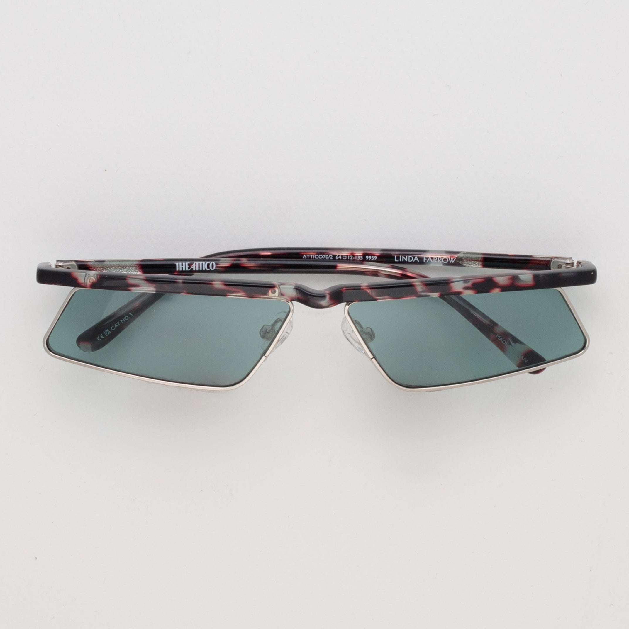 Aria Cat Eye Sunglasses in Silver
