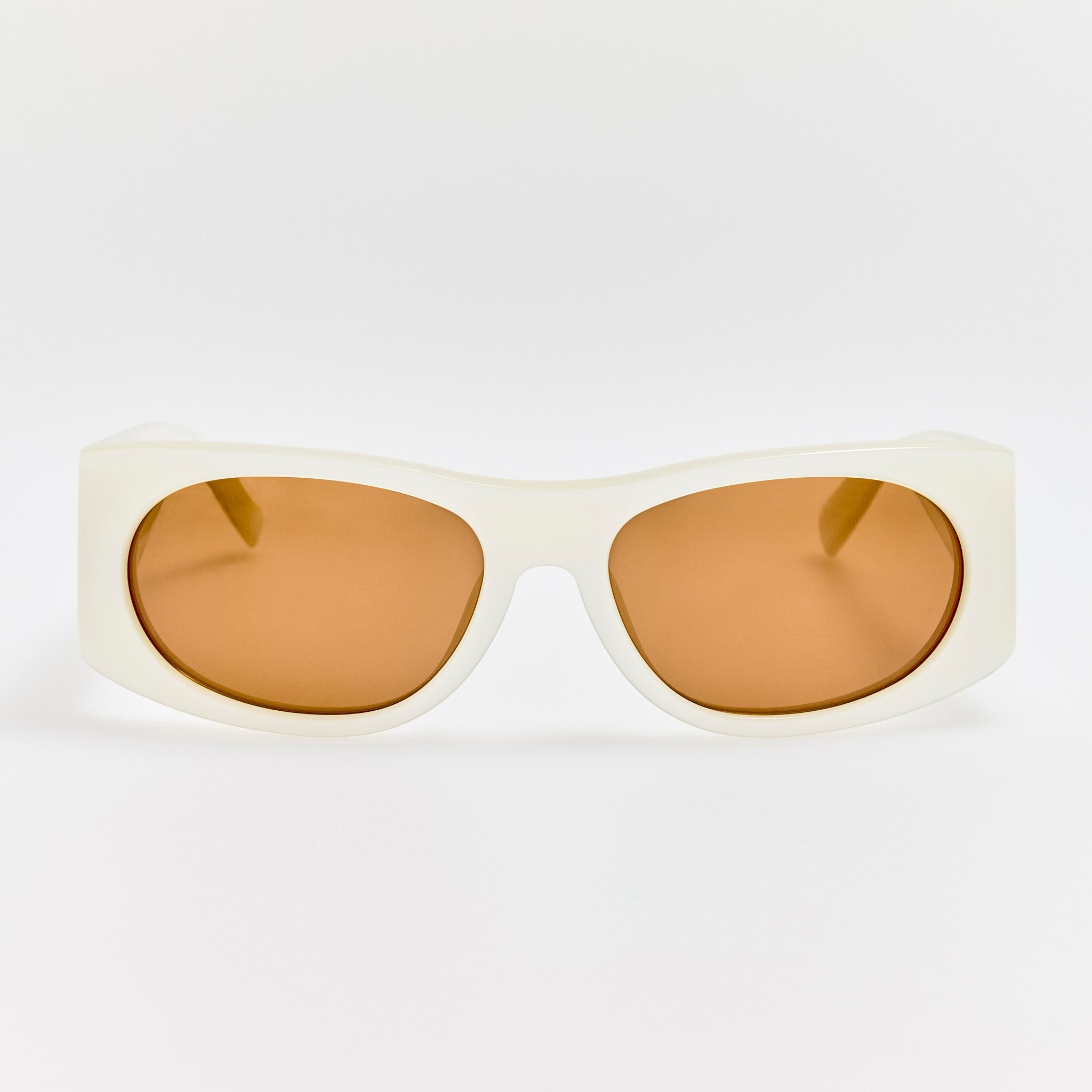 Plage Sunglasses in Metallic White