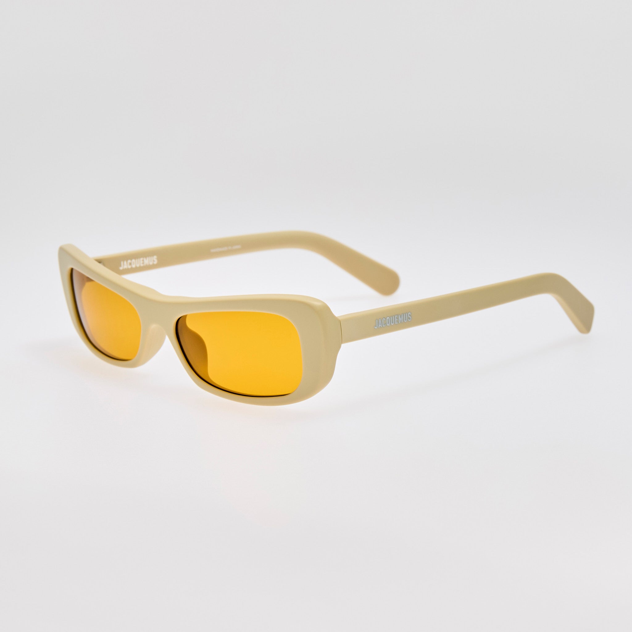 Capri Rectangular Sunglasses in Matt Putty
