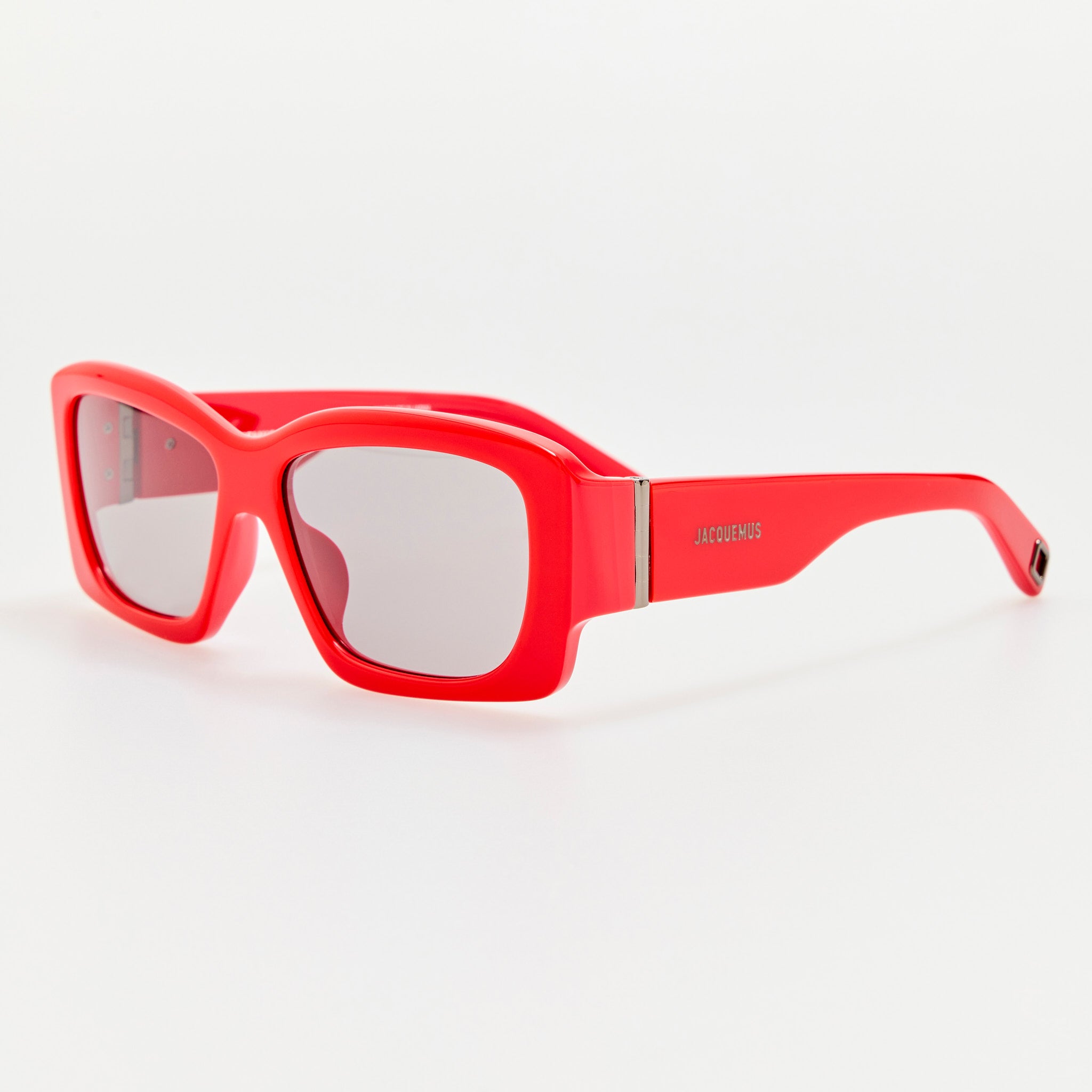 Croisiere Rectangular Sunglasses in Red