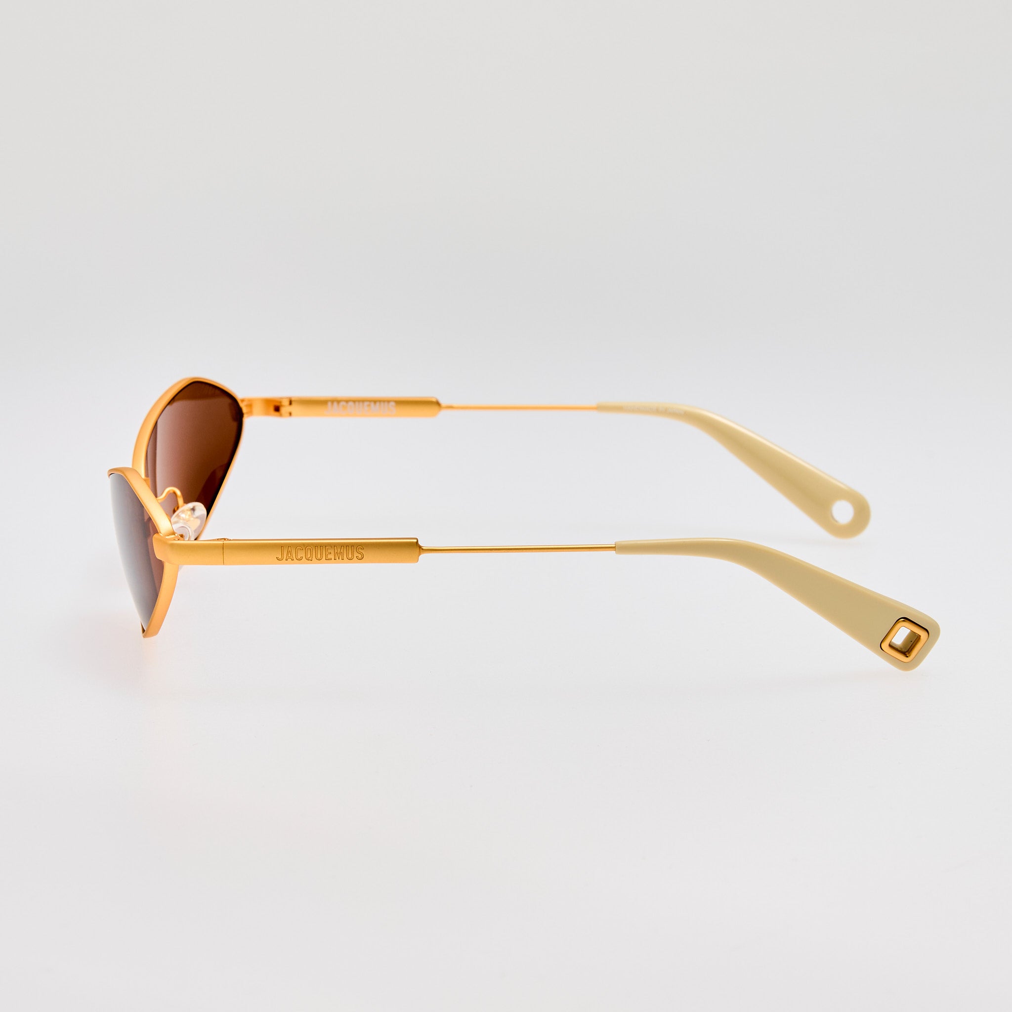 Bambino Angular Metal Sunglasses in Matt Gold