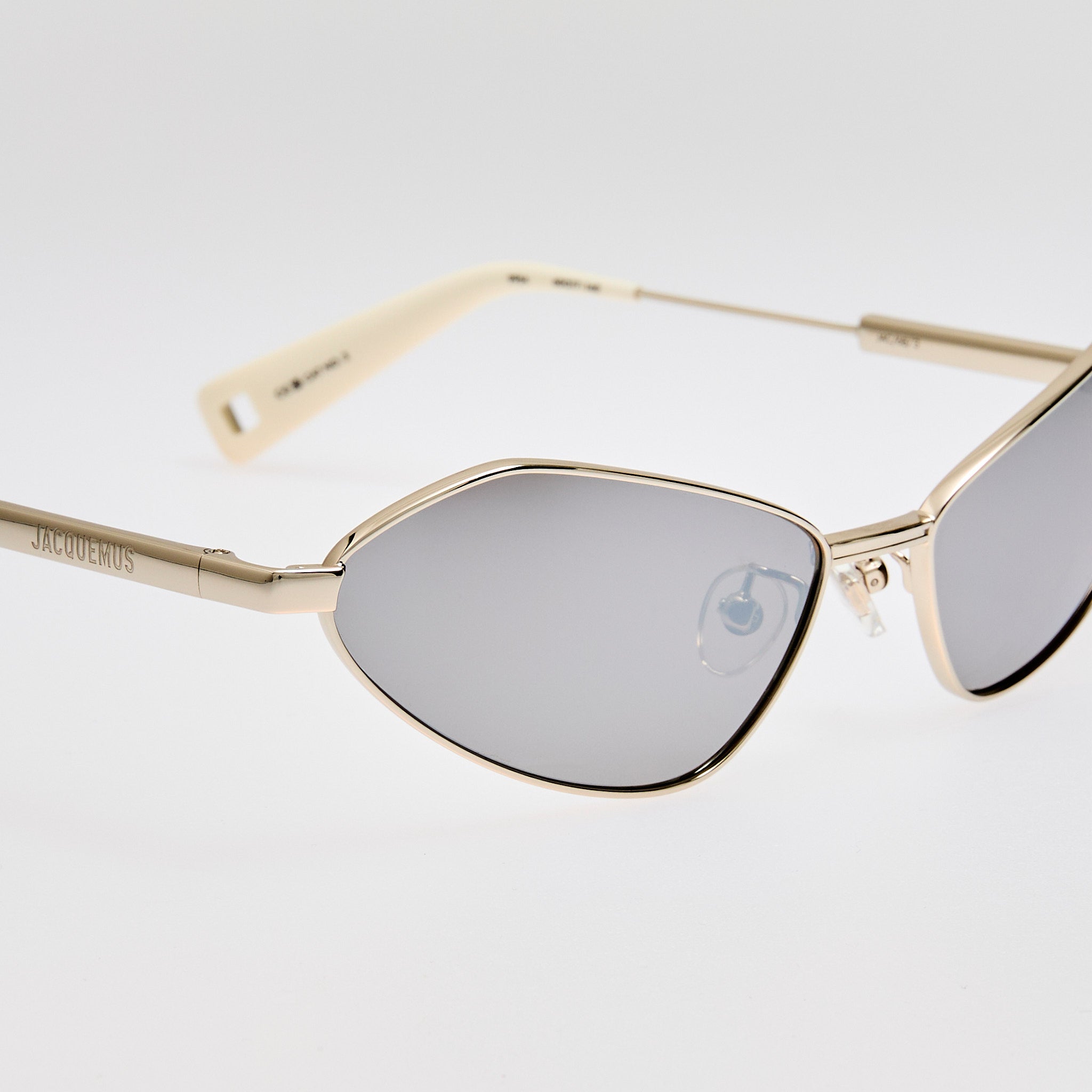 Bambino Angular Metal Sunglasses in Silver