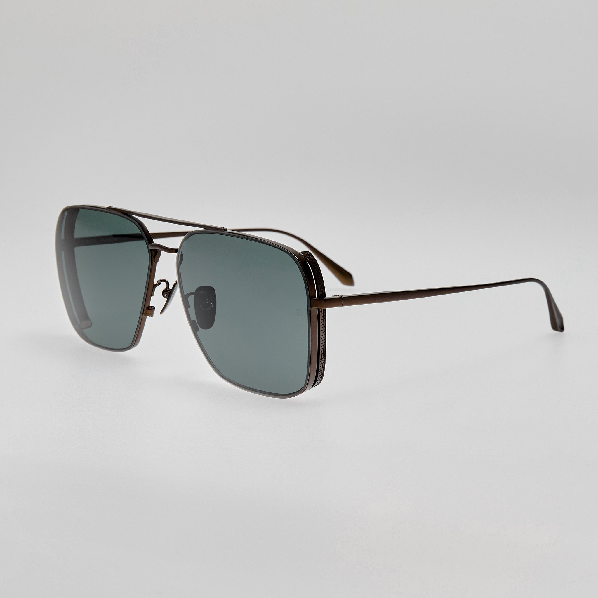 Asher Sunglasses in Matt Black Nickel