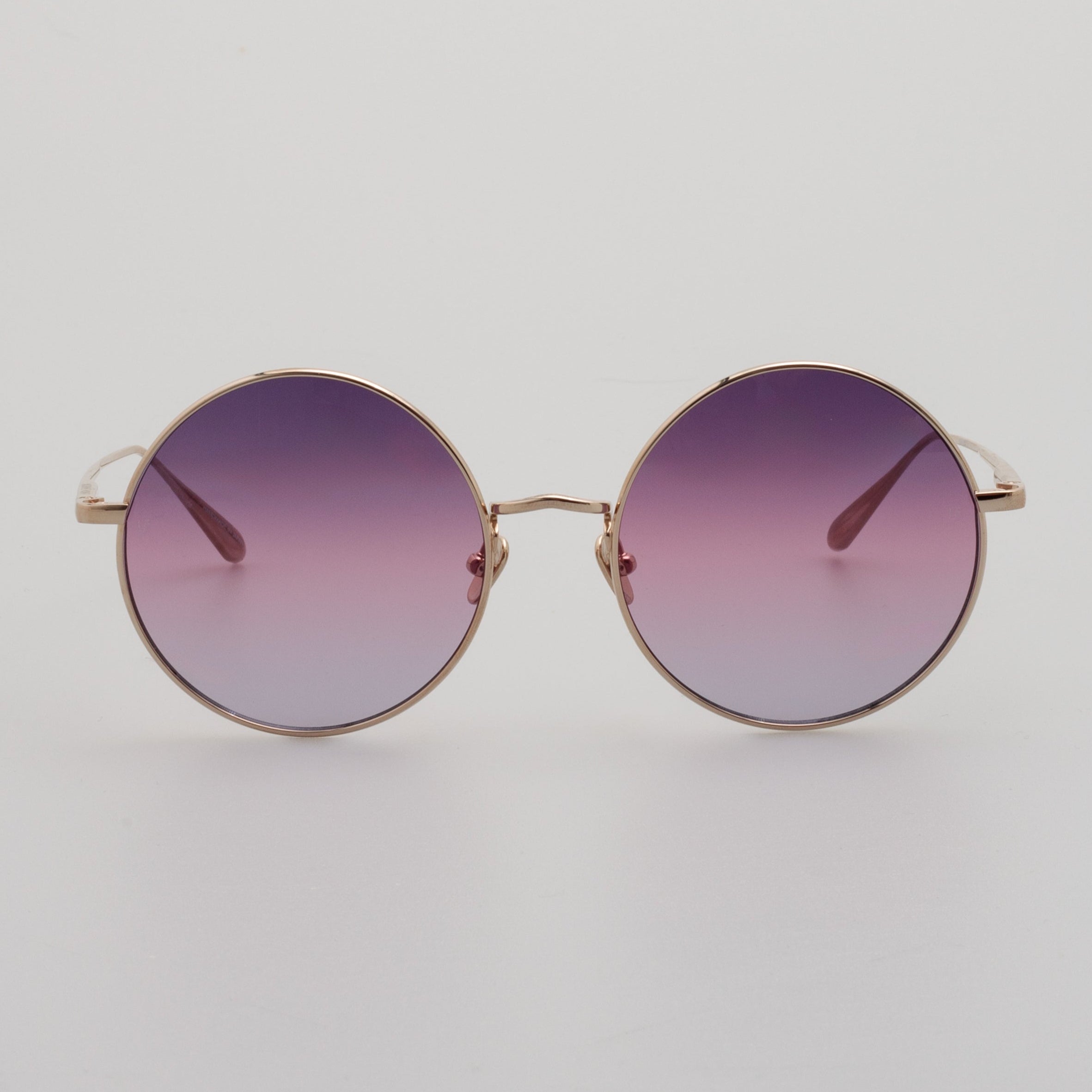 Bea Sunglasses in 22K Gold and Purple