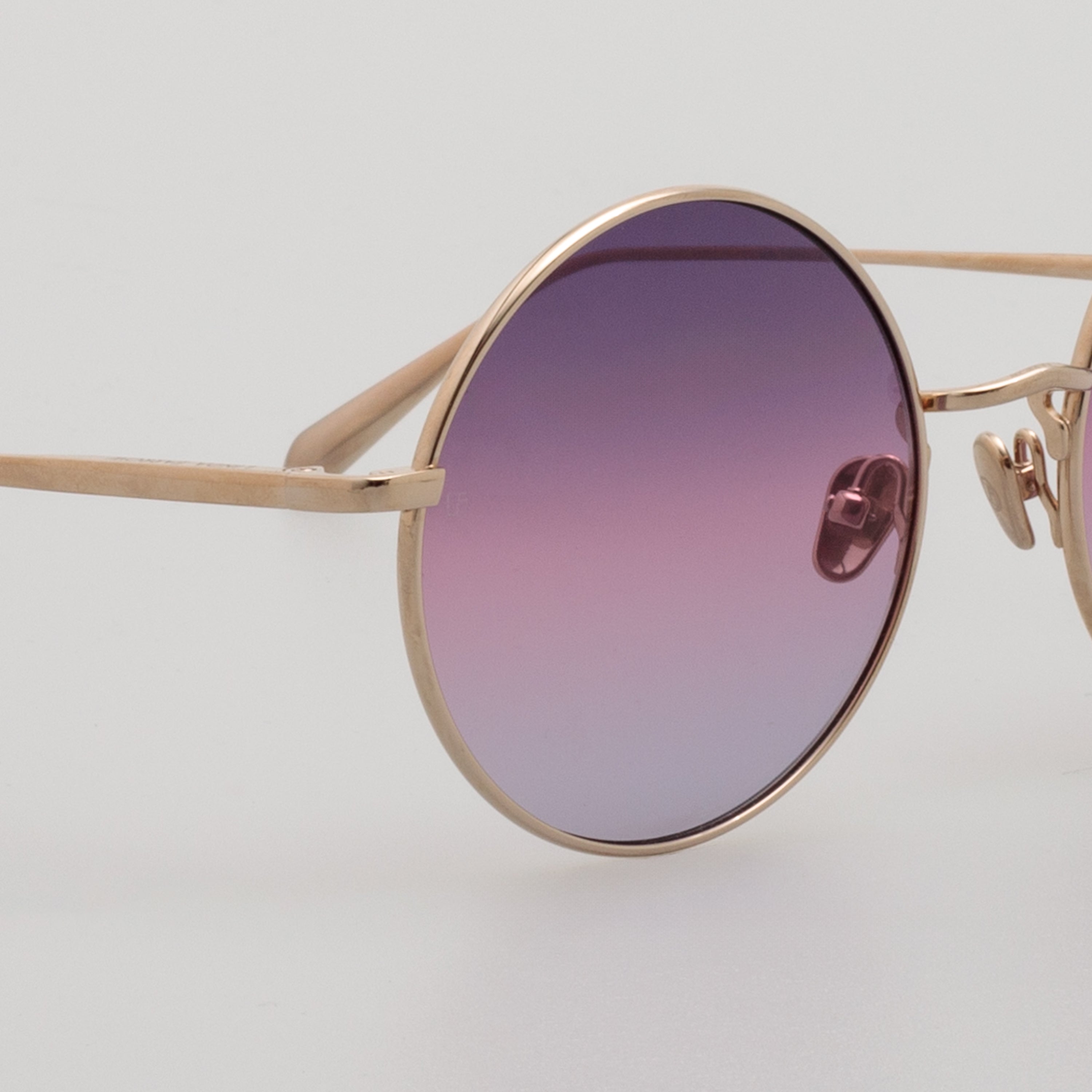 Bea Sunglasses in 22K Gold and Purple