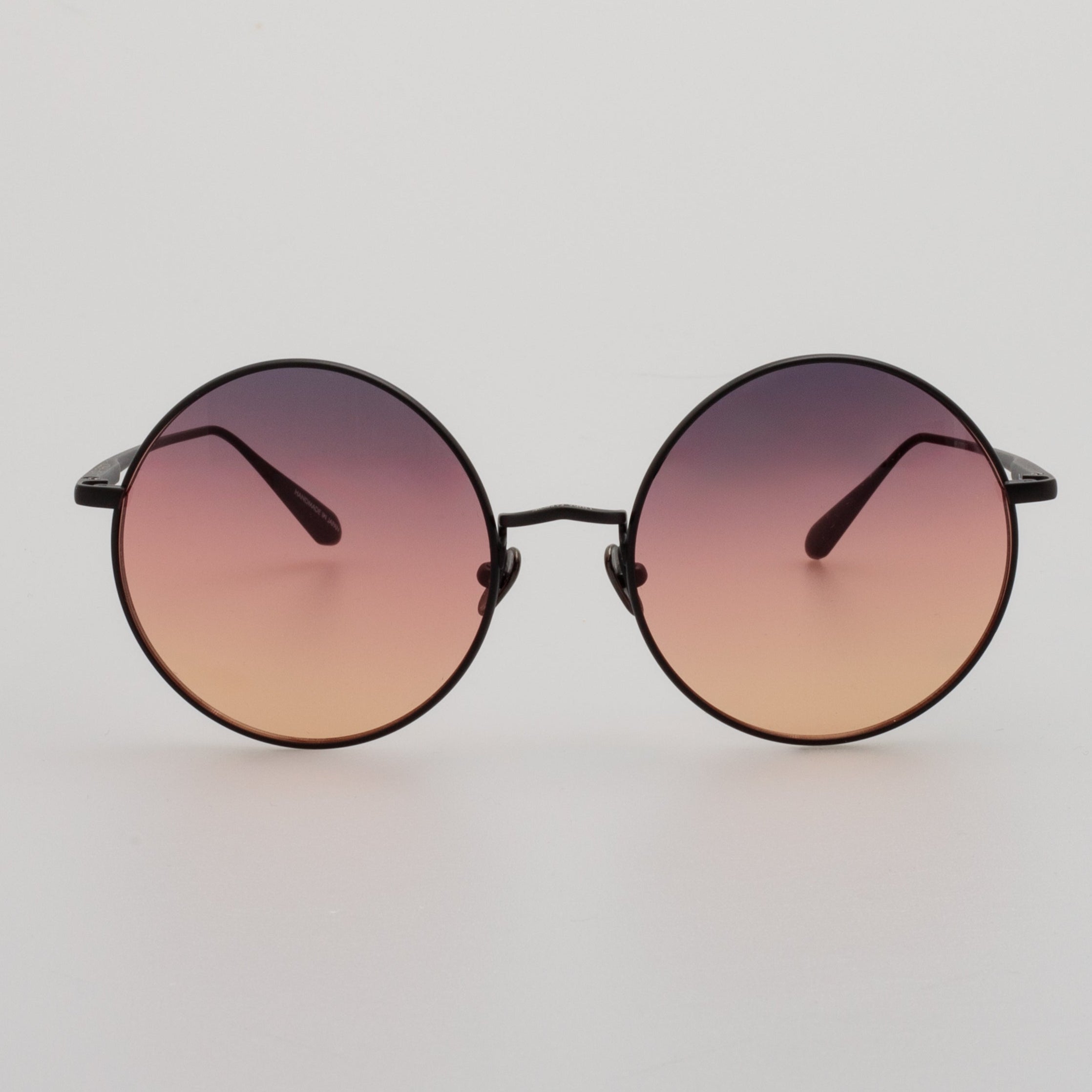 Bea Sunglasses in Matt Nickel and Sunset Lenses