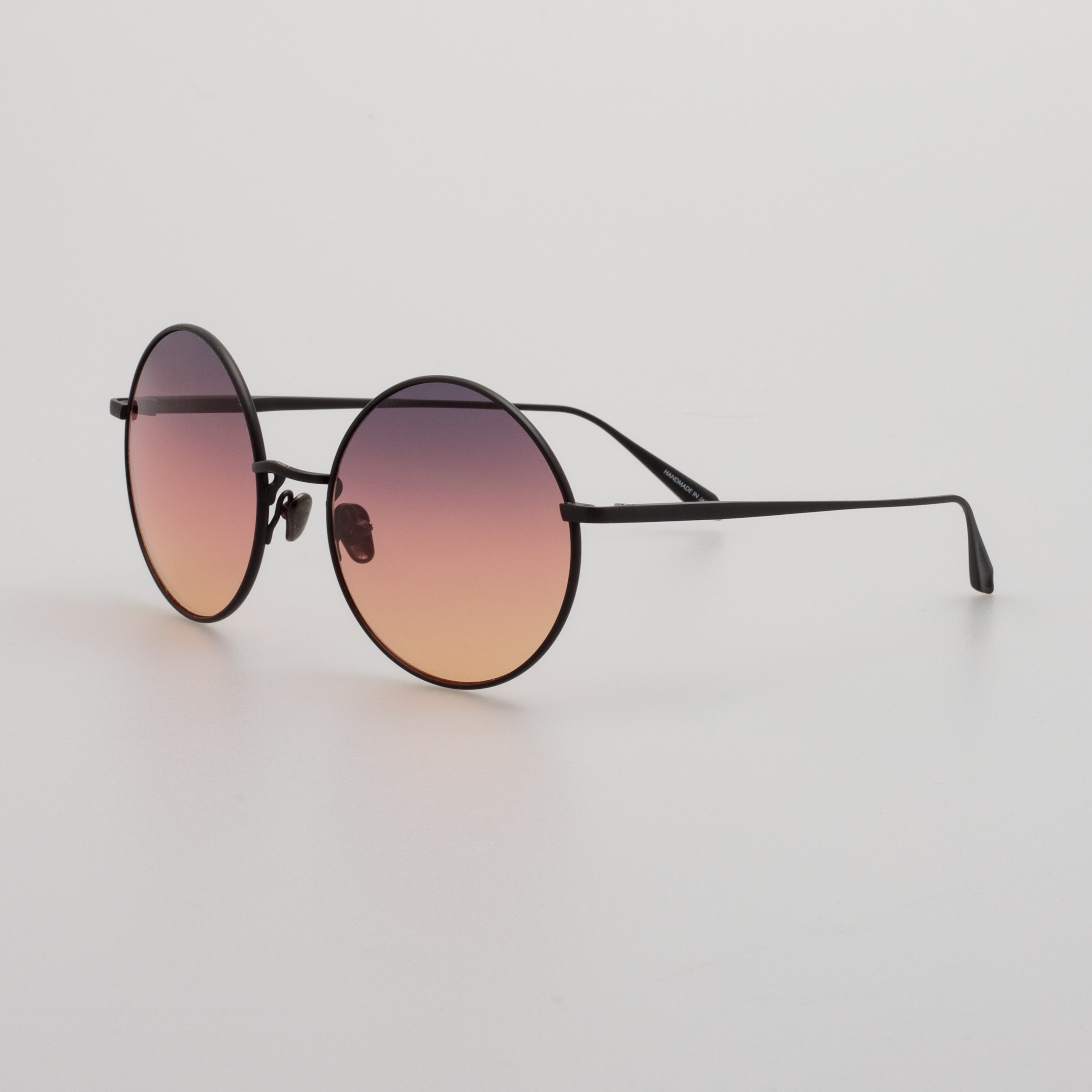 Bea Sunglasses in Matt Nickel and Sunset Lenses