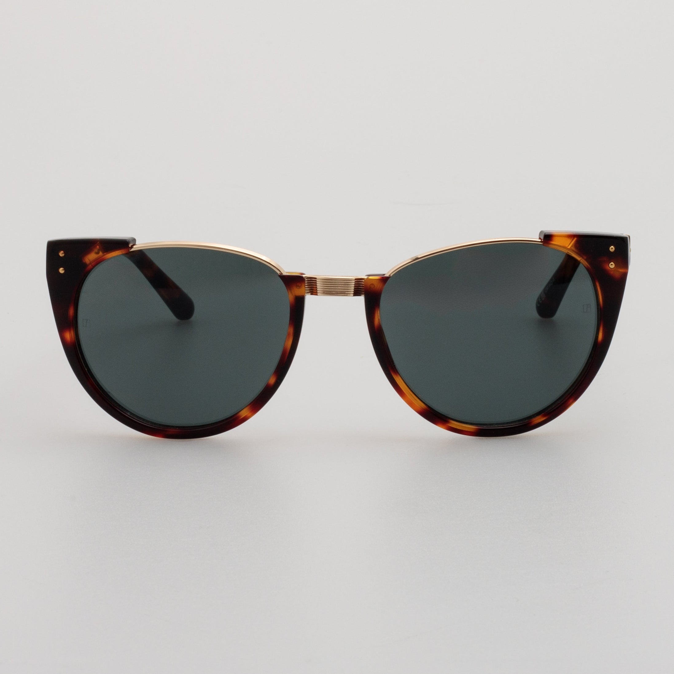 Iris Oval Sunglasses in Dark Tortoiseshell