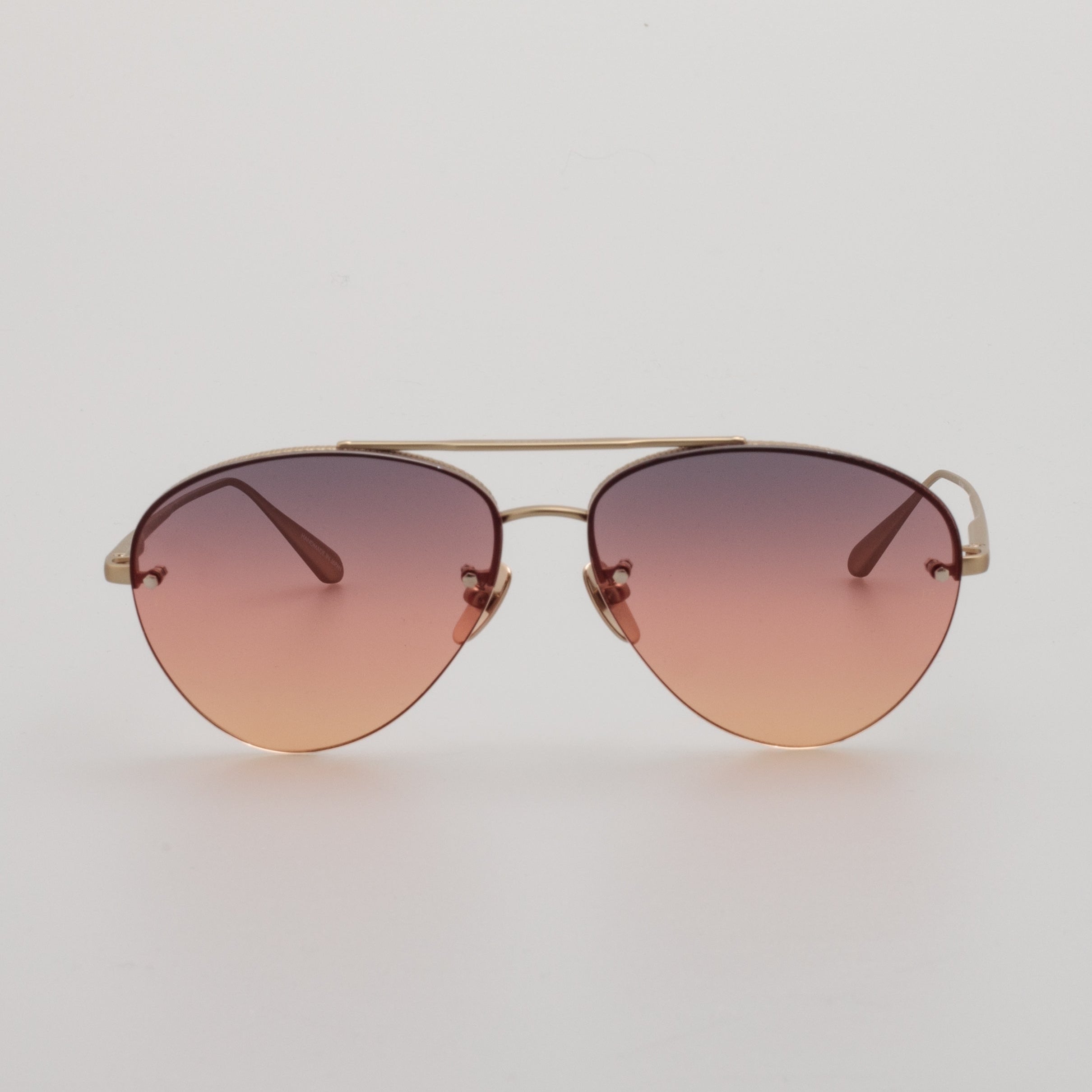 Edano Sunglasses in Matt Champagne and Sunset Gradient