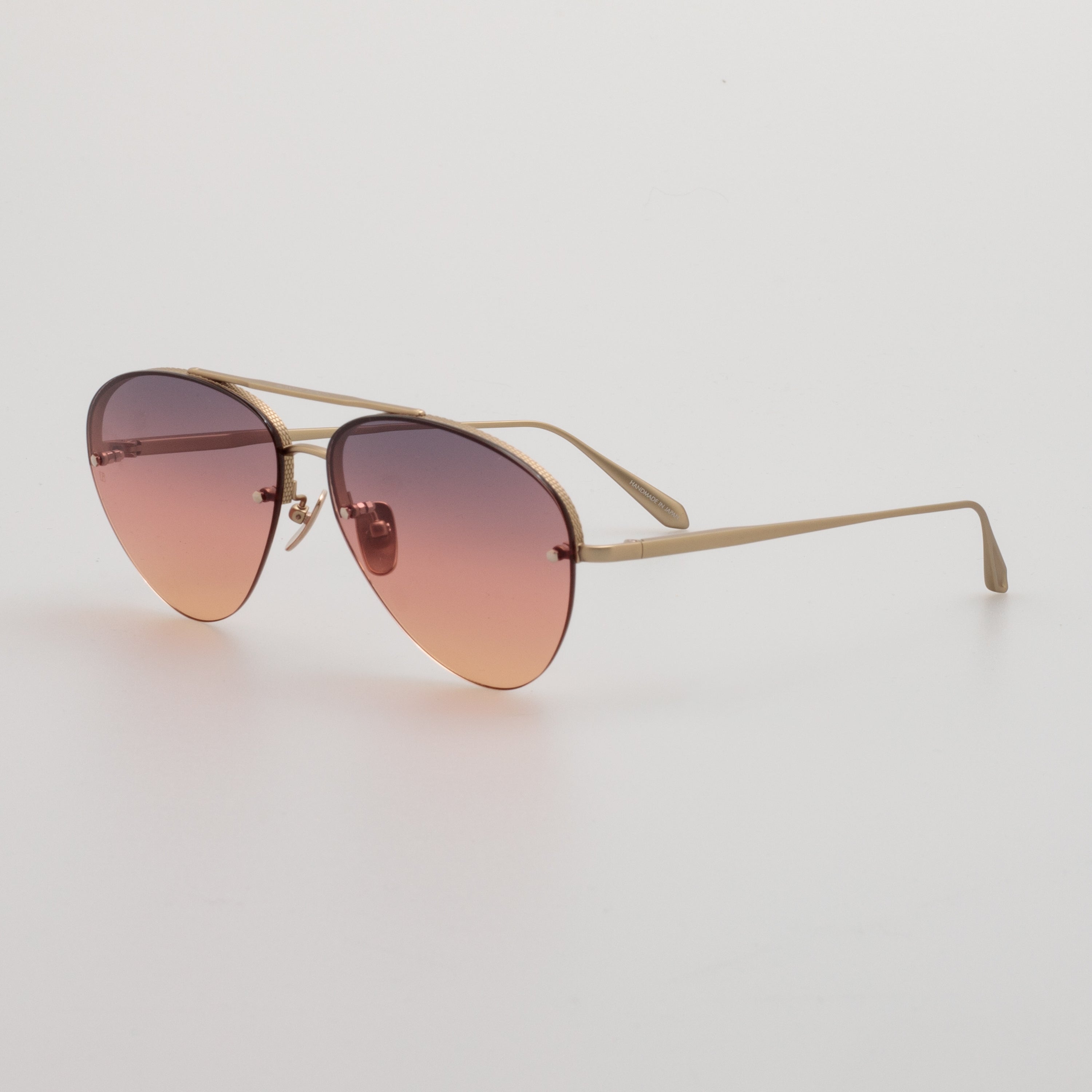 Edano Sunglasses in Matt Champagne and Sunset Gradient