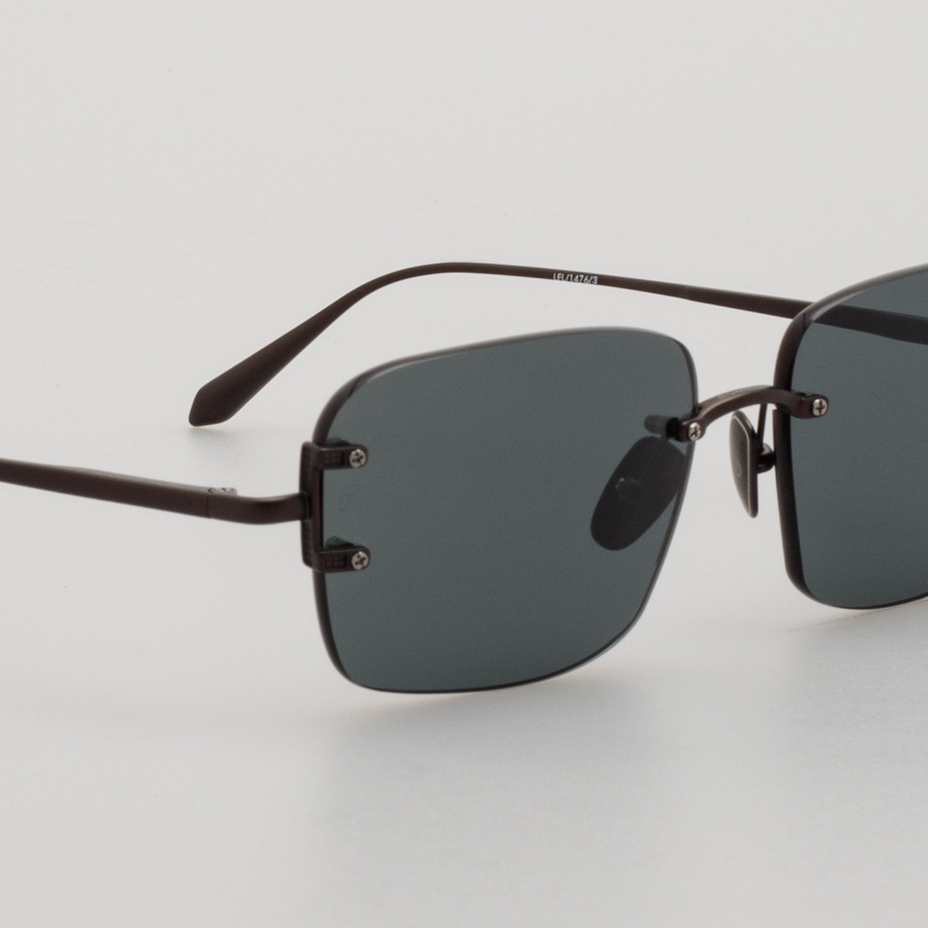 Sasha Square Sunglasses in Matt Black Nickel