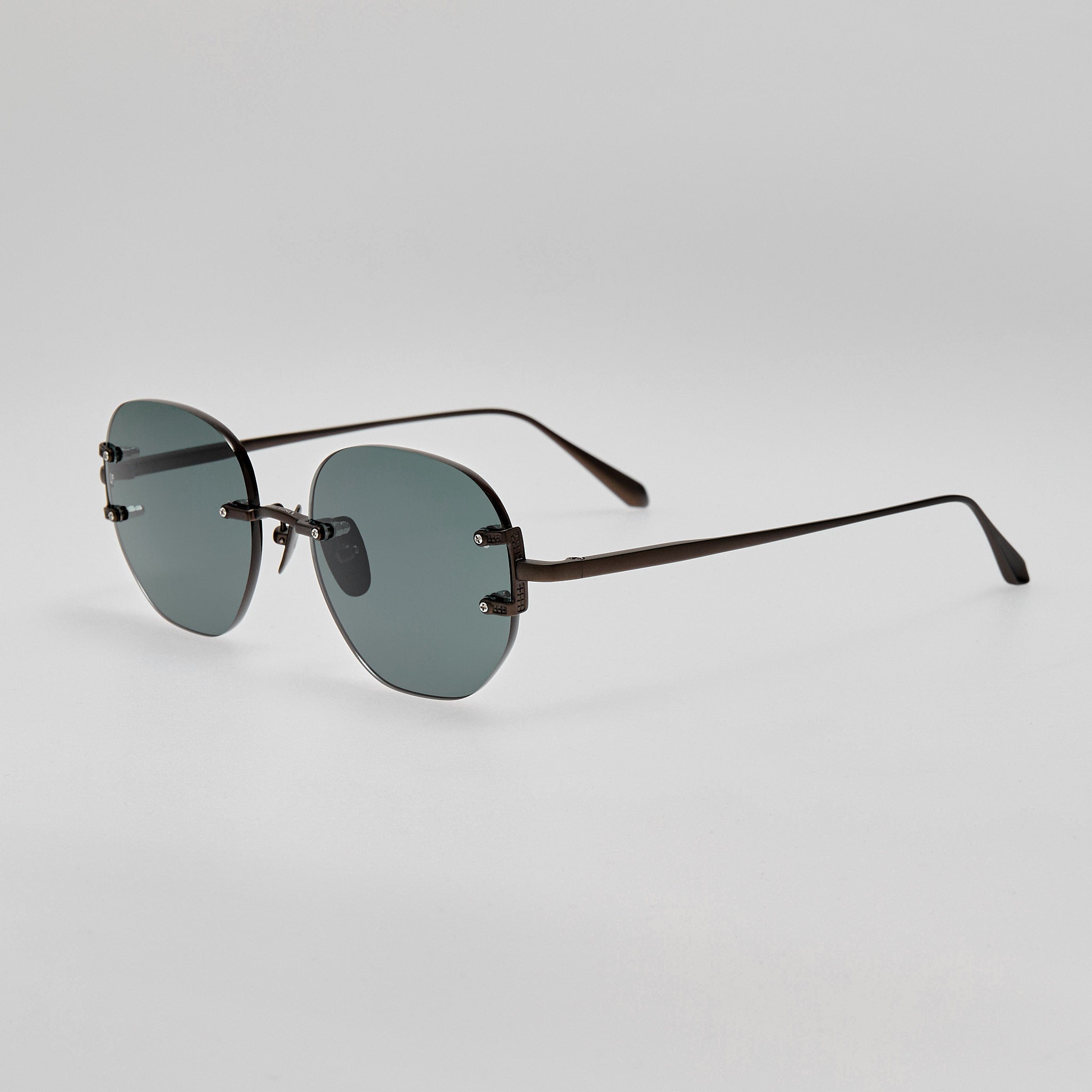 Sandor Sunglasses in Matt Black Nickel