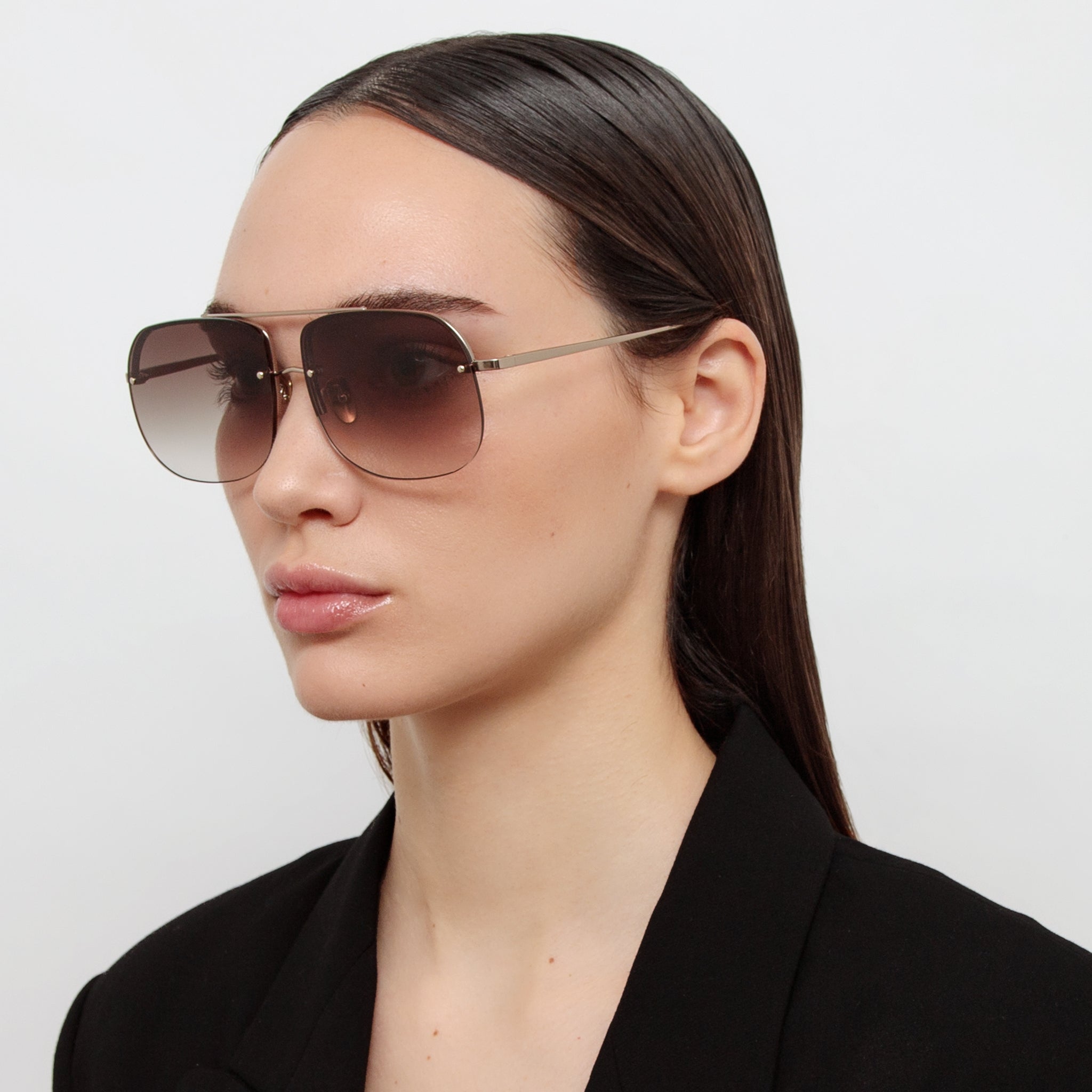 Seren Sunglasses in Mocha and 22K Gold