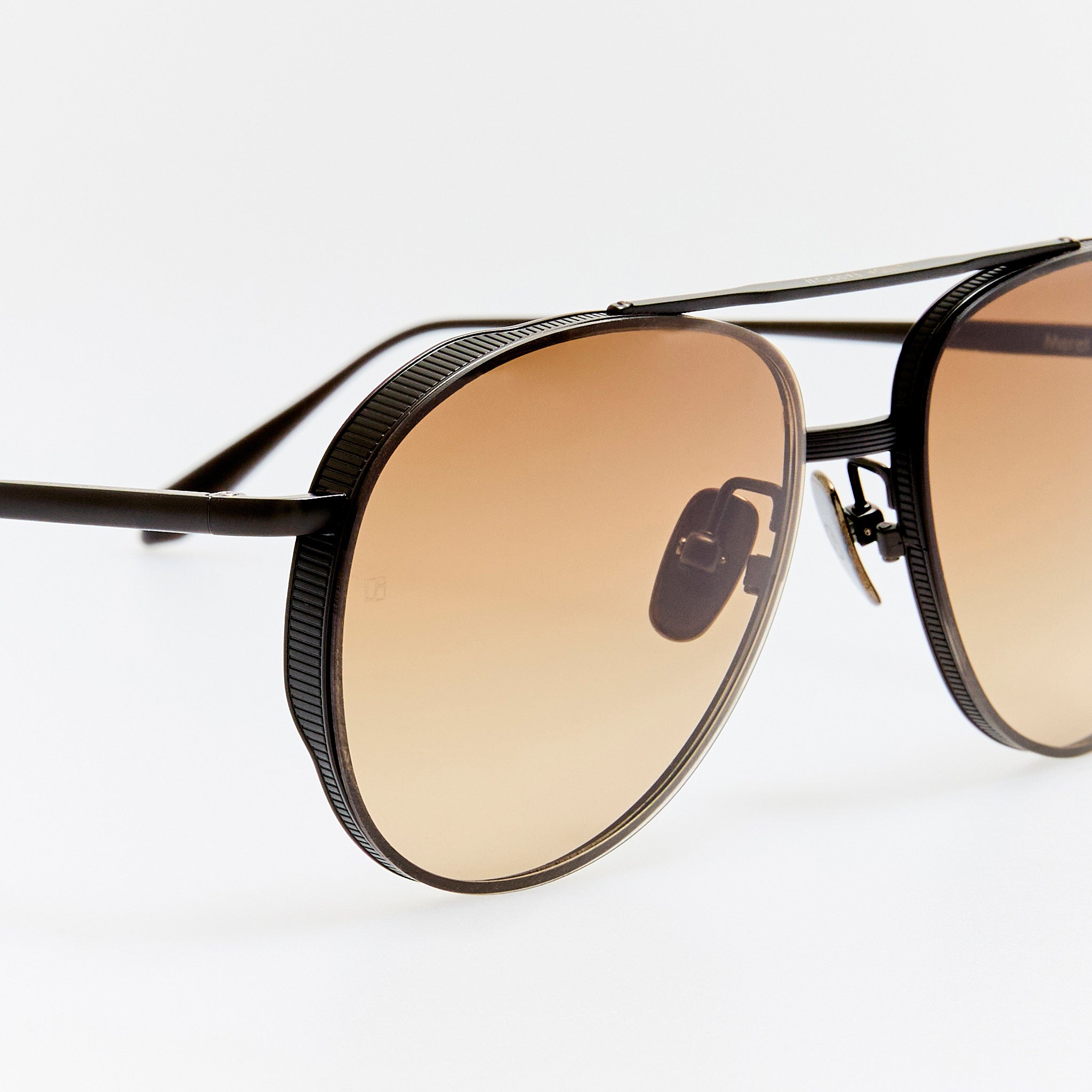 Meret Sunglasses in Matt Nickel and Mocha