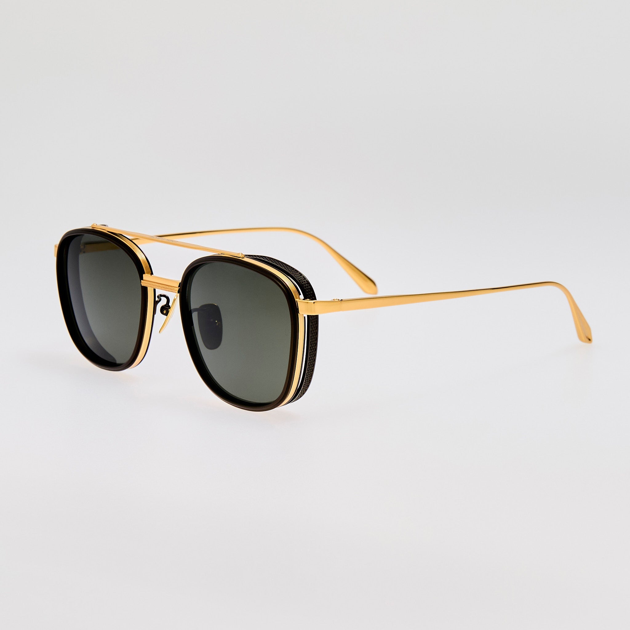 Varo Sunglasses in 22K Gold and Black