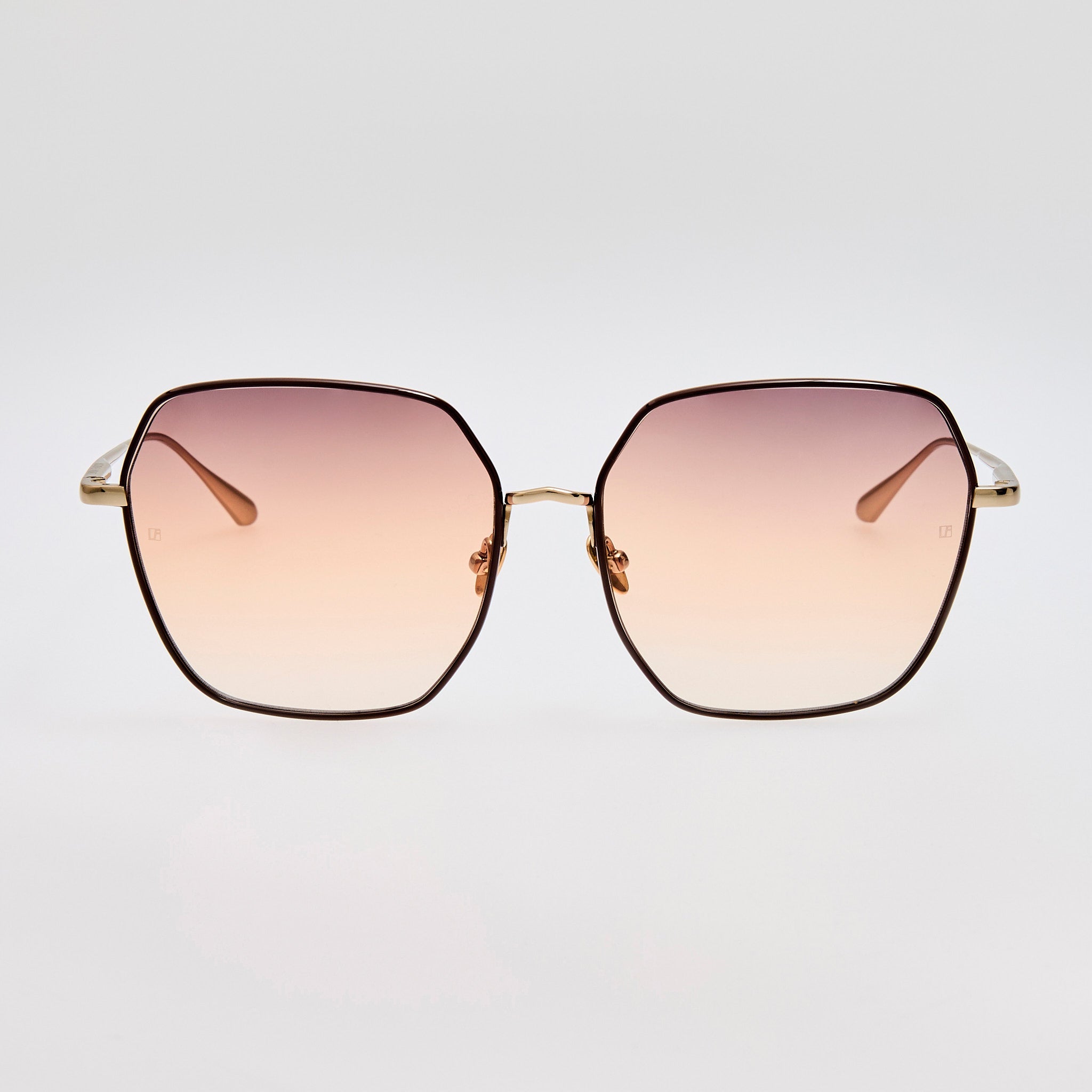 Darcie Sunglasses in 22K Gold and Ash