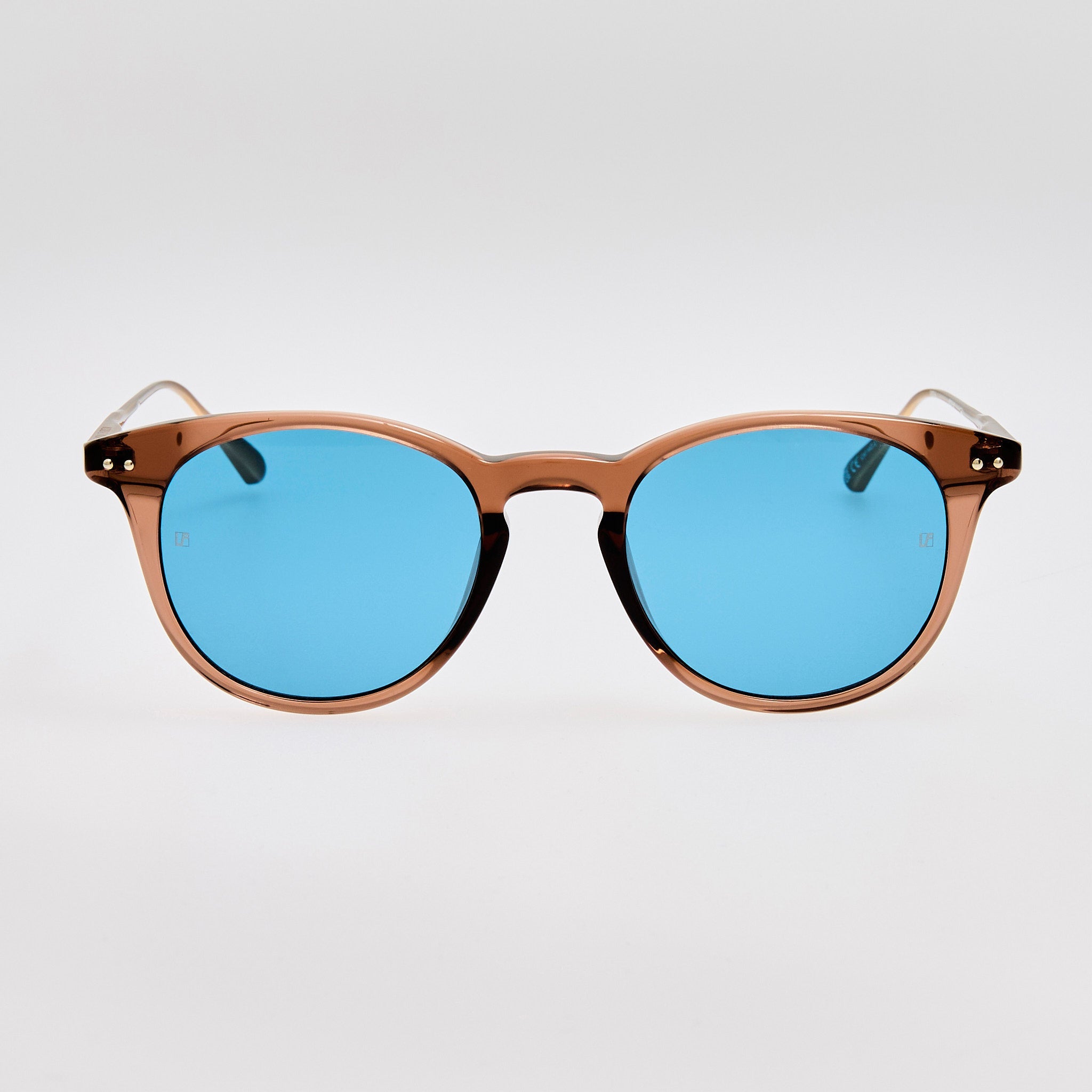 Jamie Sunglasses in Matt Champagne and Aqua