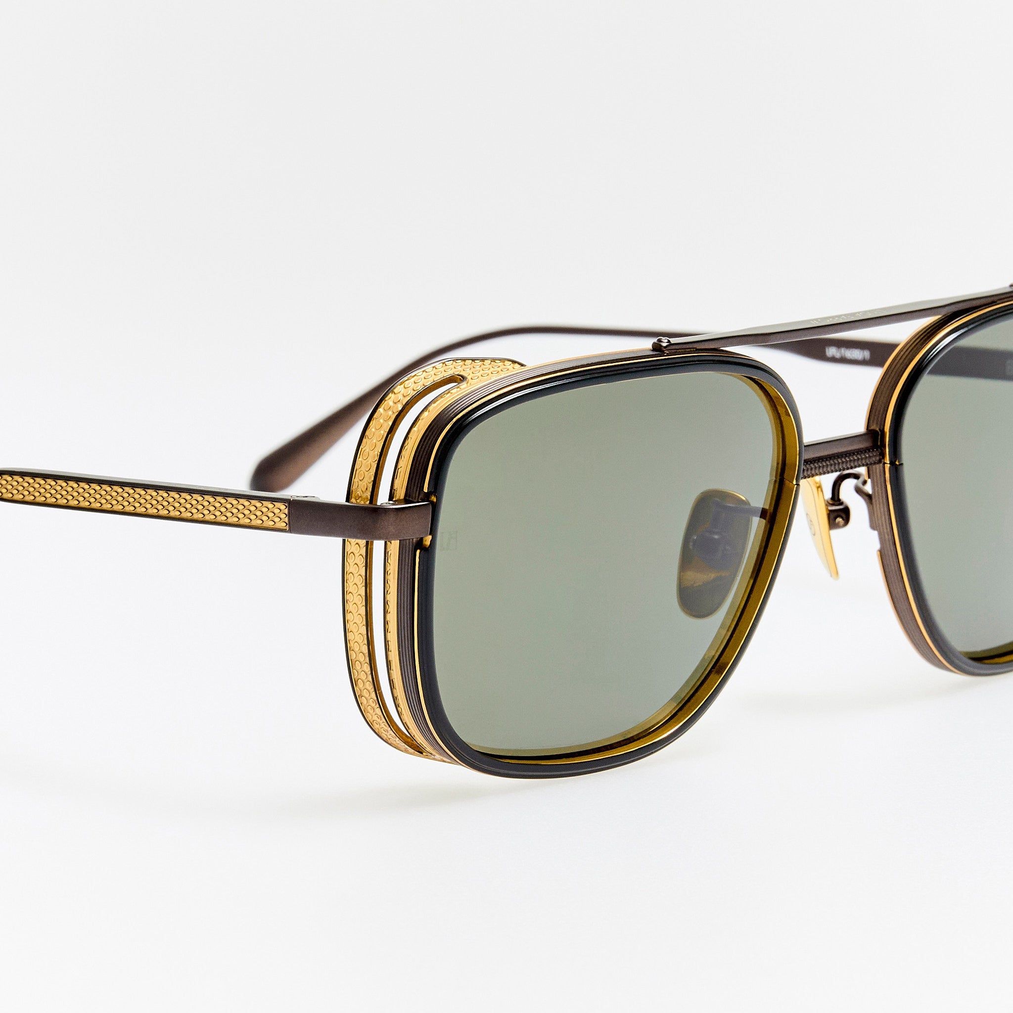 Boyd Explorer Sunglasses in Matt Nickel and 22K Gold