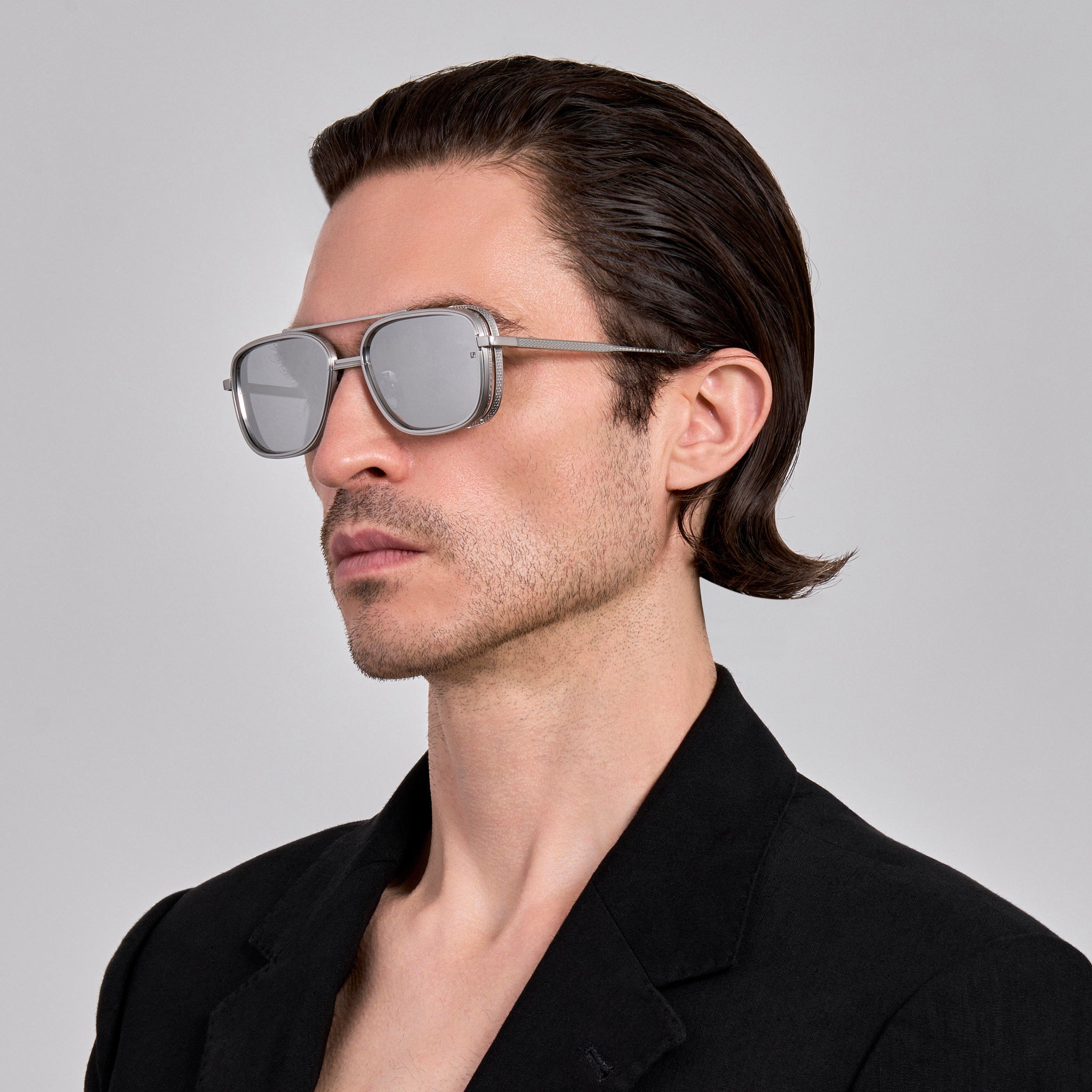 Boyd Explorer Sunglasses in 22K White Gold and Platinum