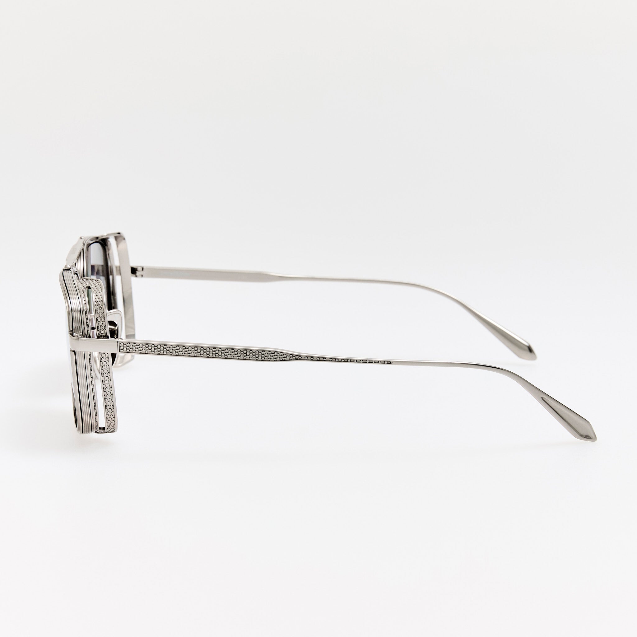 Boyd Explorer Sunglasses in 22K White Gold and Platinum