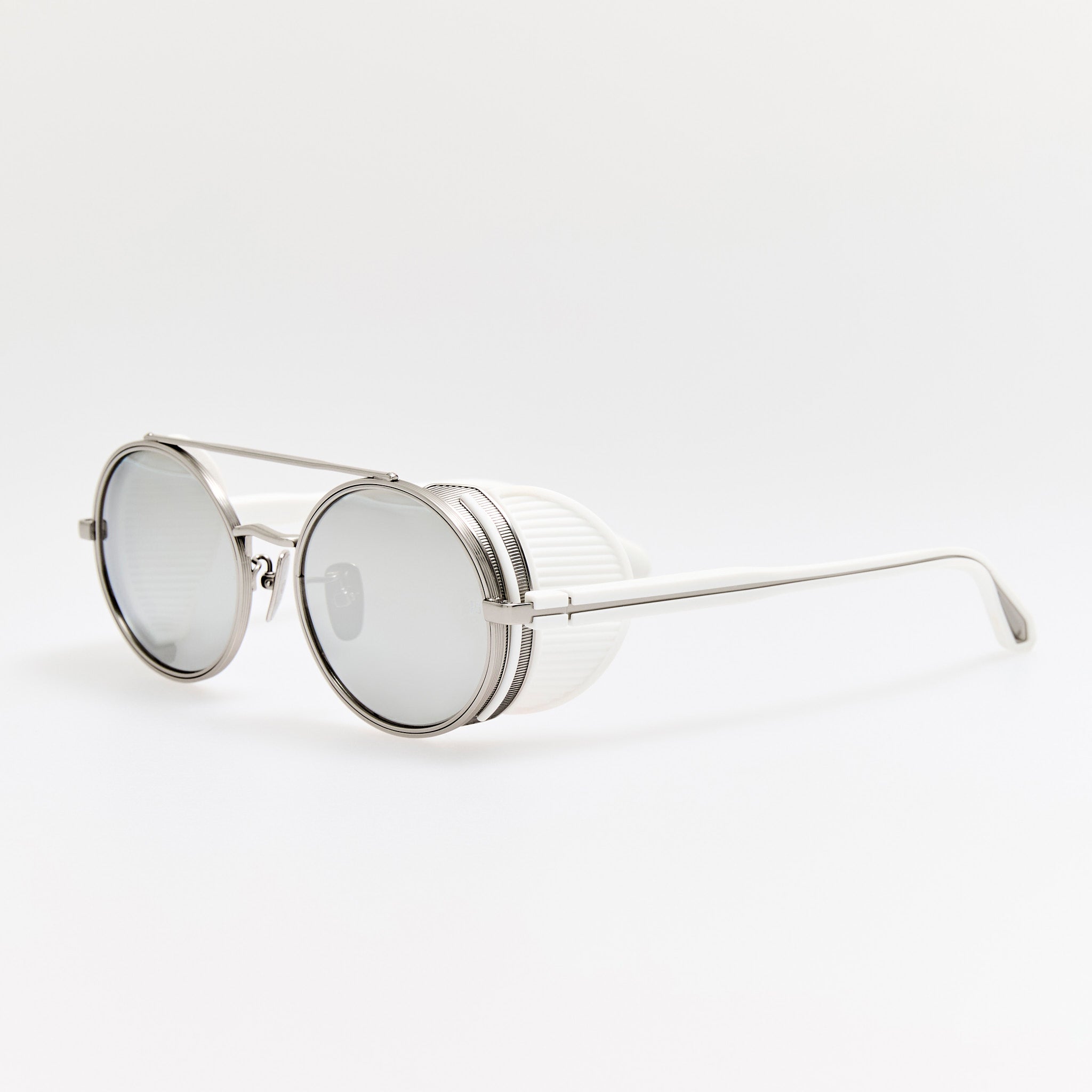 Baret Explorer Sunglasses in 22K White Gold and Platinum