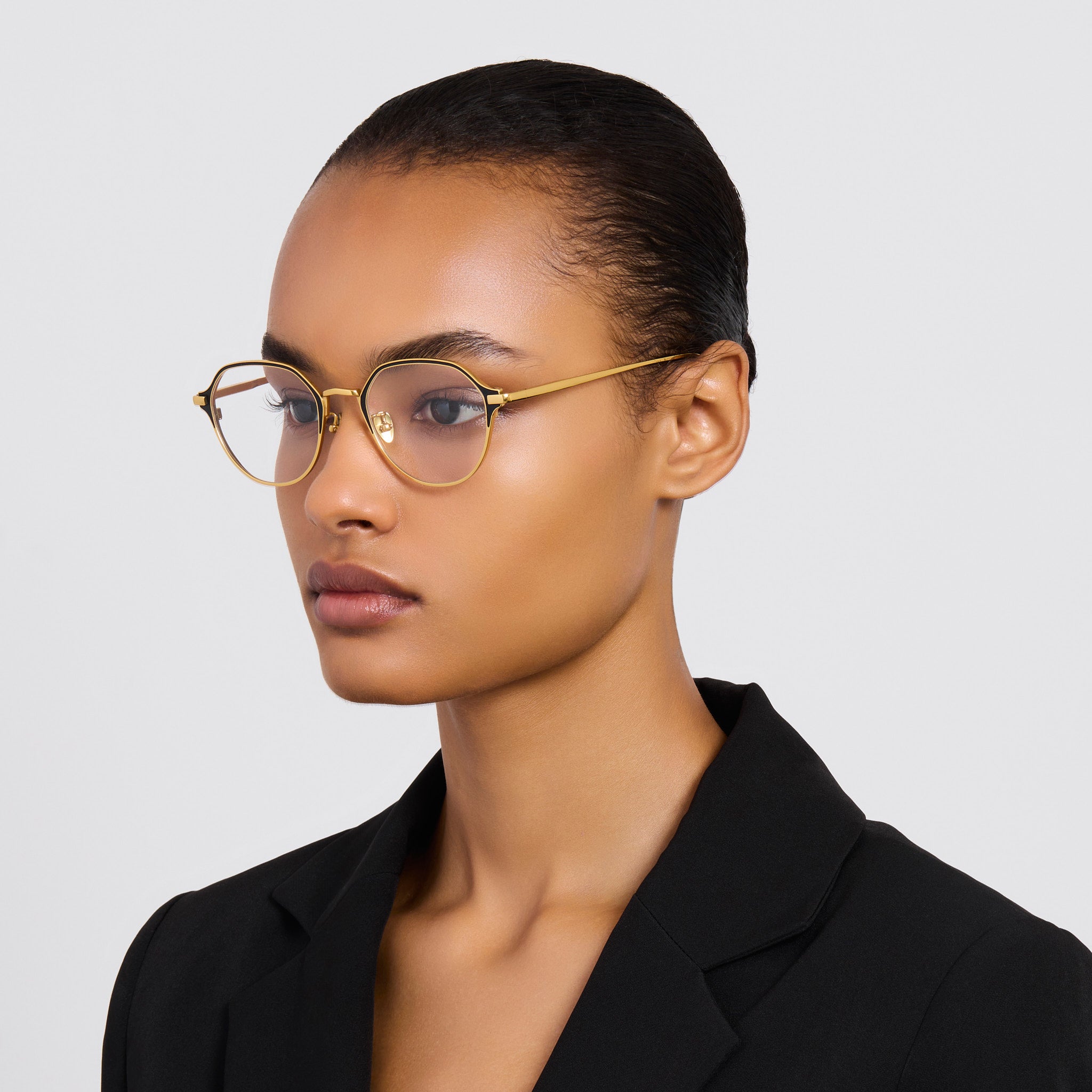 Wilson Optical in Satin Black and 22K Gold