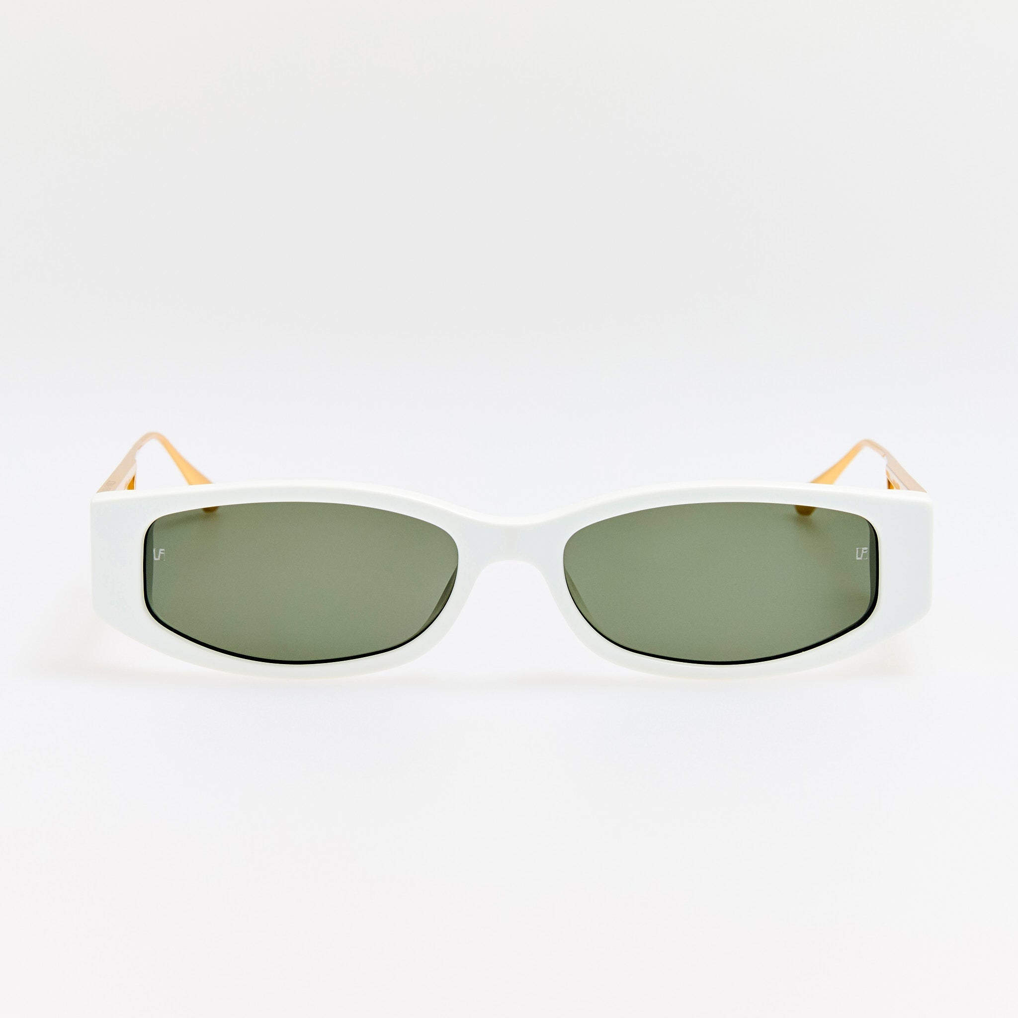 Susie Vista Temple Sunglasses in White
