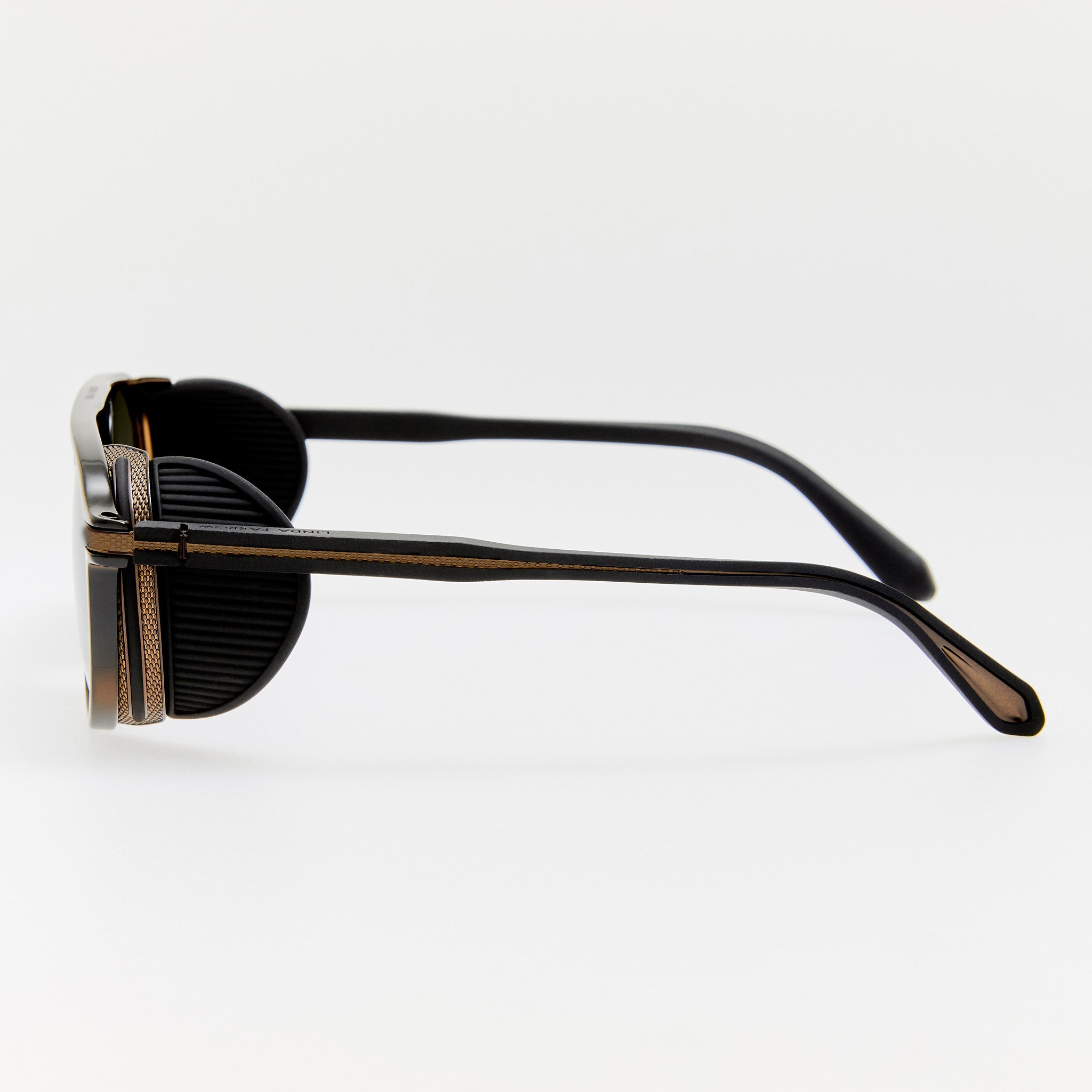 Sutton Sunglasses in Black Nickel and Black