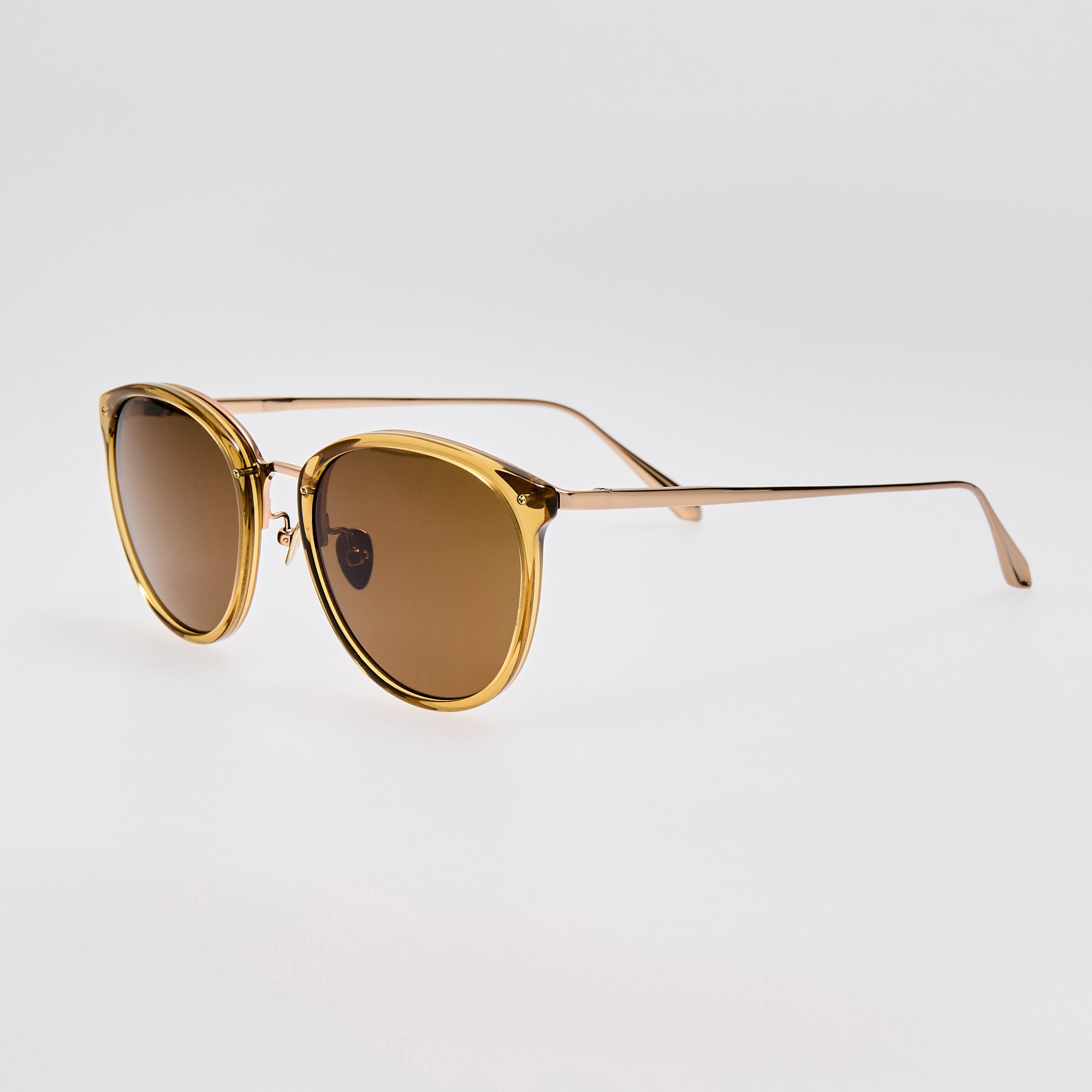 Calthorpe Sunglasses in 22K Gold and Khaki