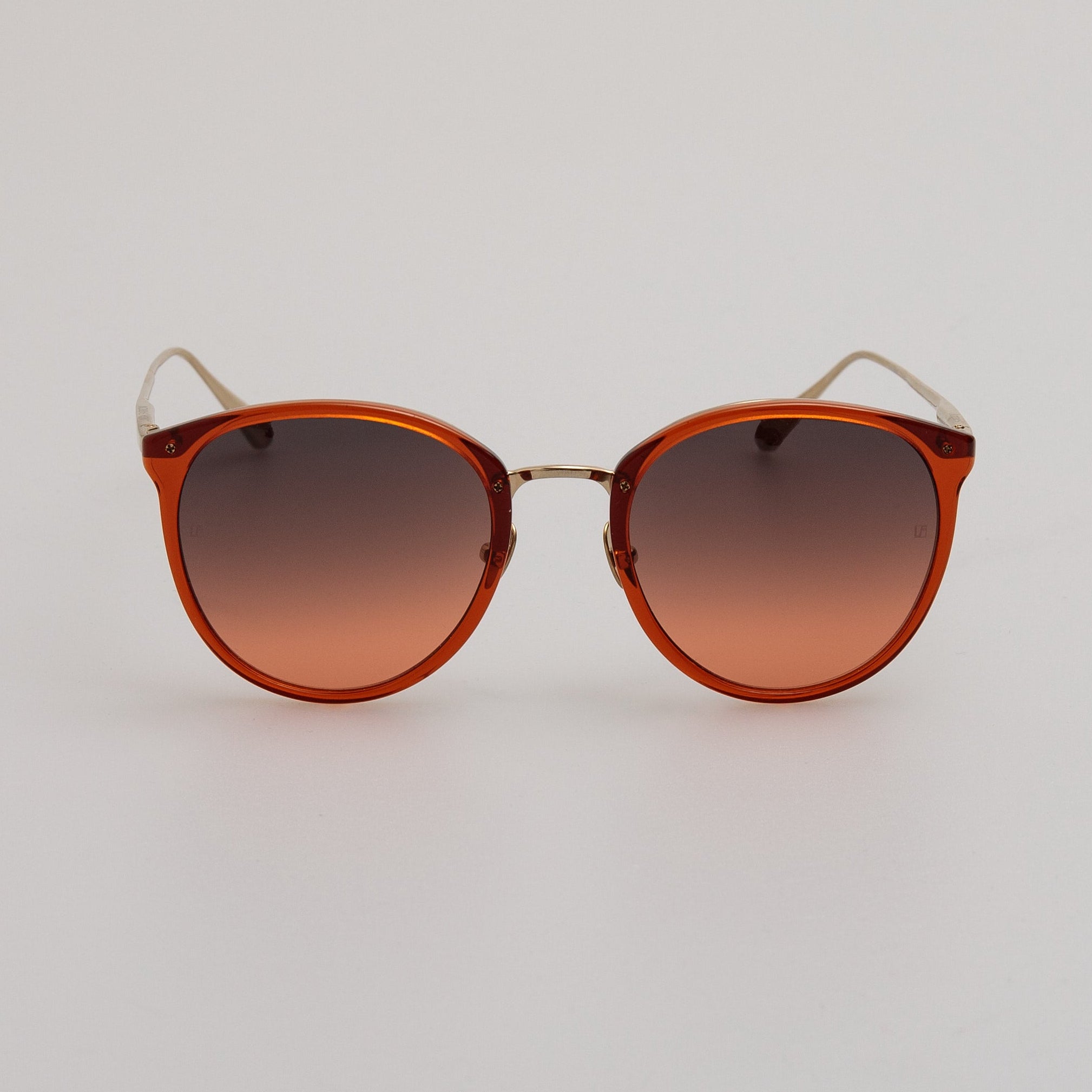 Calthorpe Sunglasses in 22K Gold and Dusk Gradient